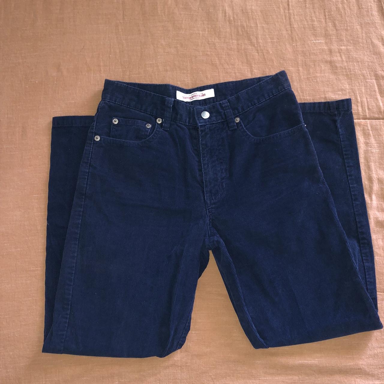 Product Image 1 - Vintage Navy blue corduroy pants