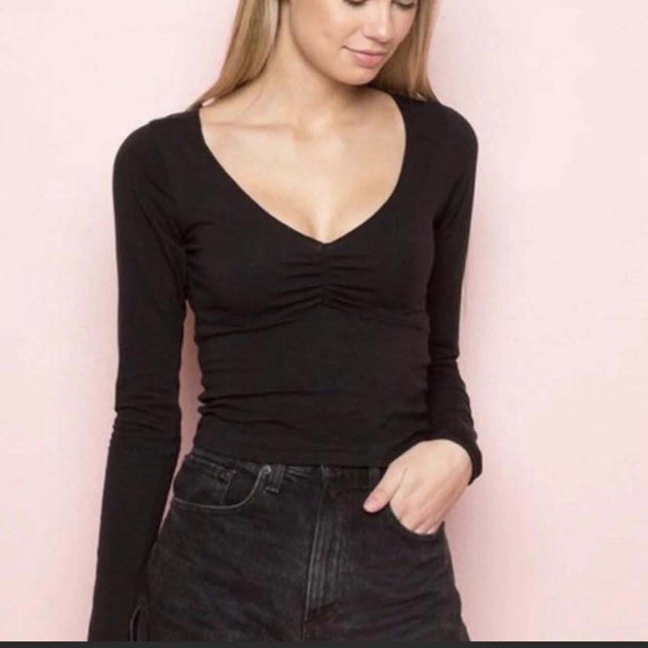 brandy melville black long sleeve gina... Depop