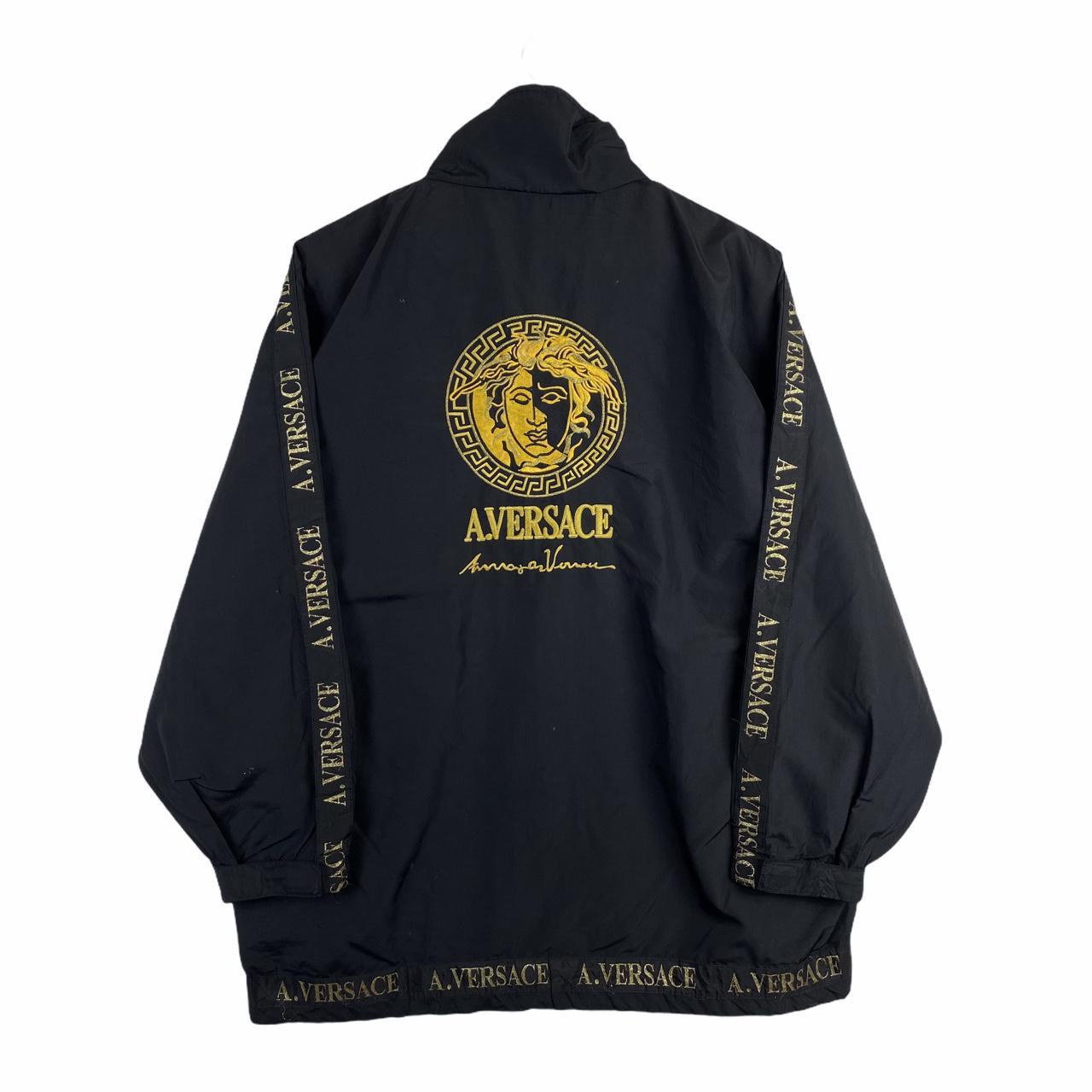 Vintage Alfredo Versace Medusa Big Logo Embroidered | Depop