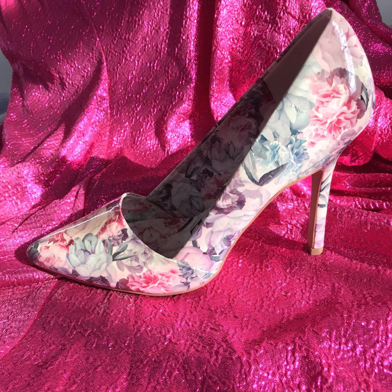 Bright best sale floral heels