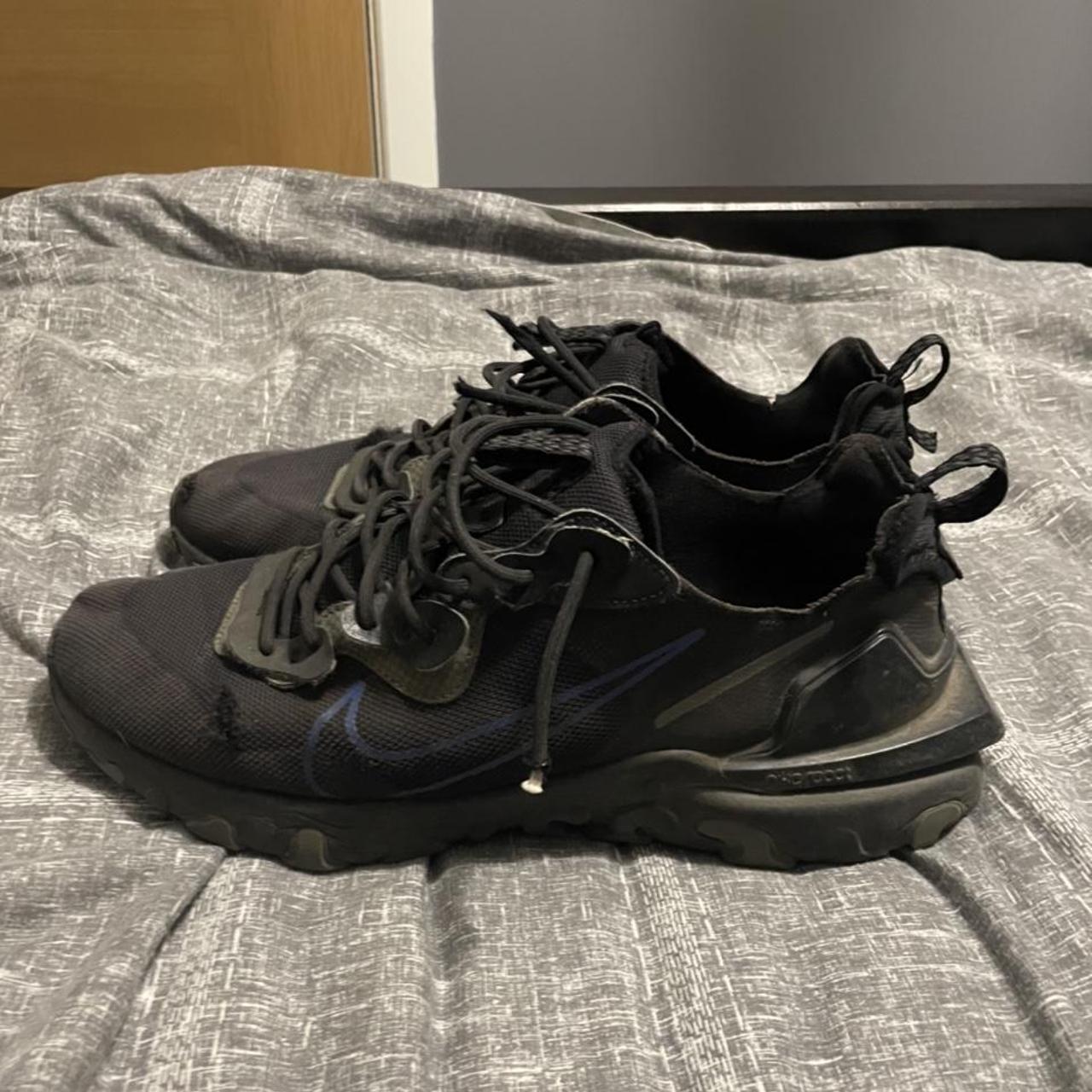 Nike react vision black and blue Really comfy... - Depop