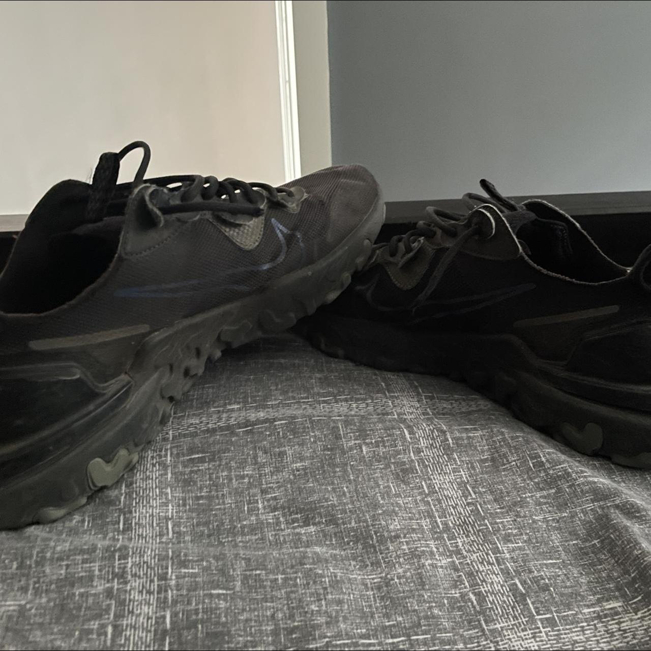 mens nike react vision black