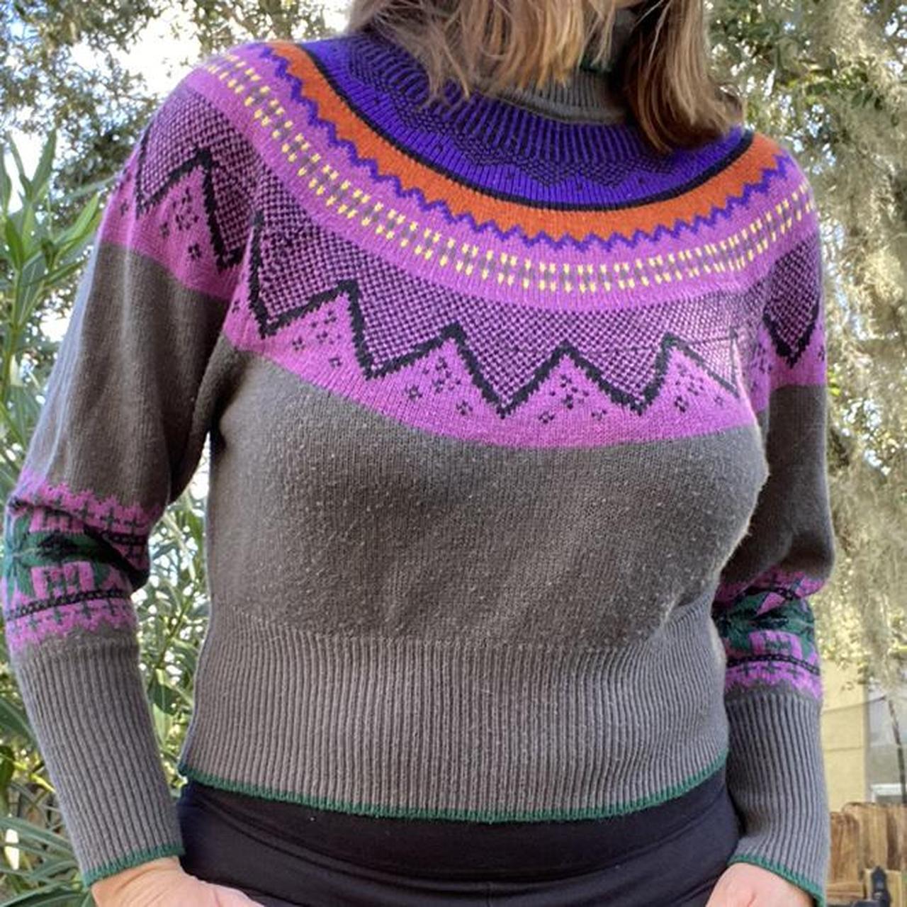 Product Image 1 - Vintage Cristina Turtleneck Colorful Sweater!
Adorable