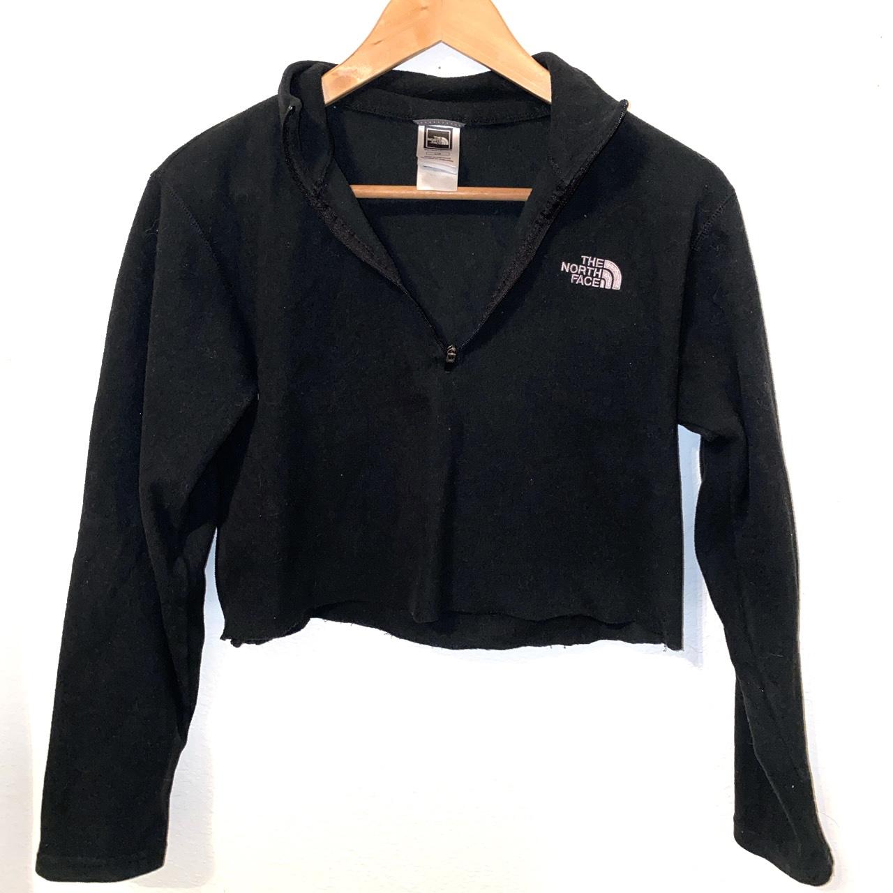 Cropped the north face zip up shirt - Depop