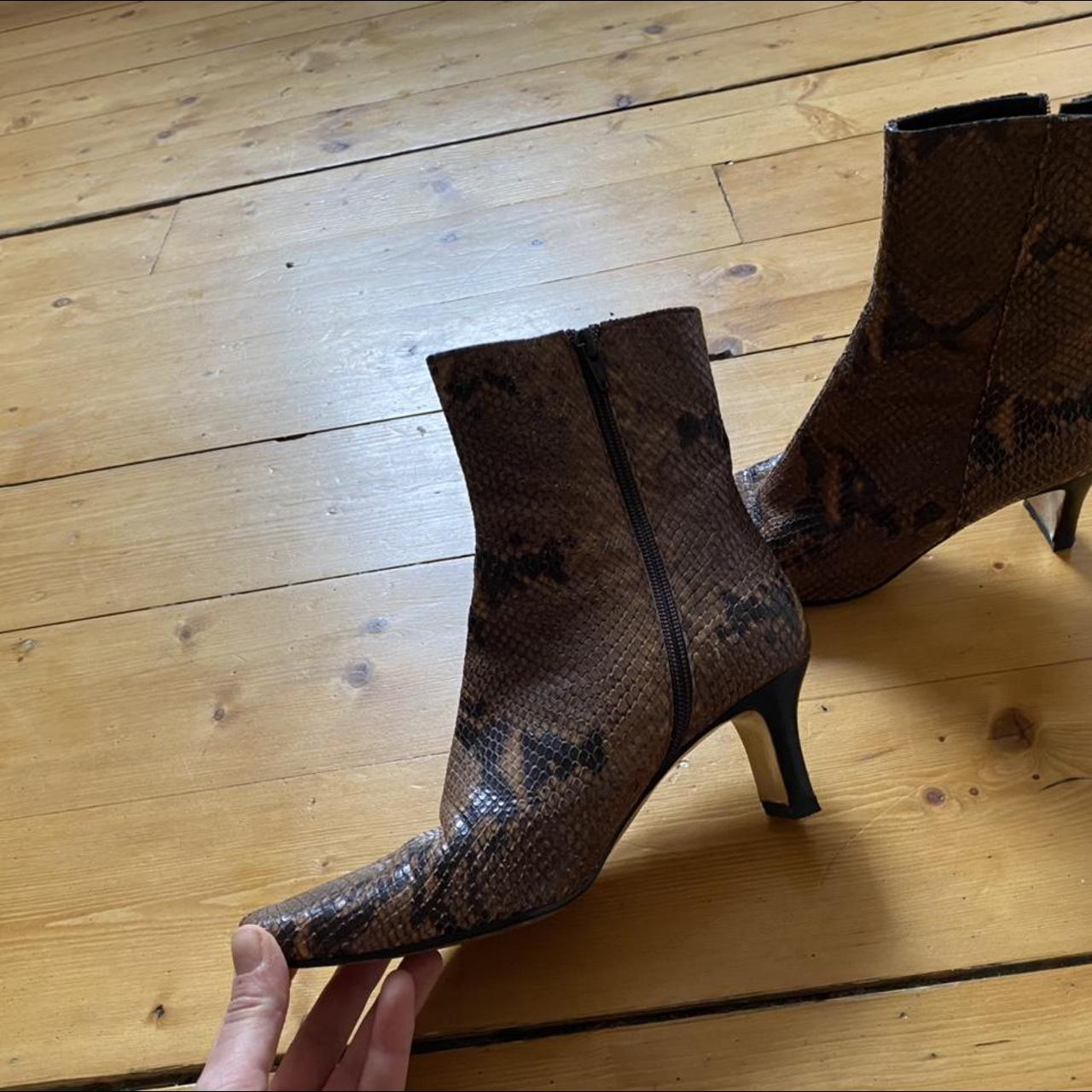 Snakeskin ankle sale boots womens