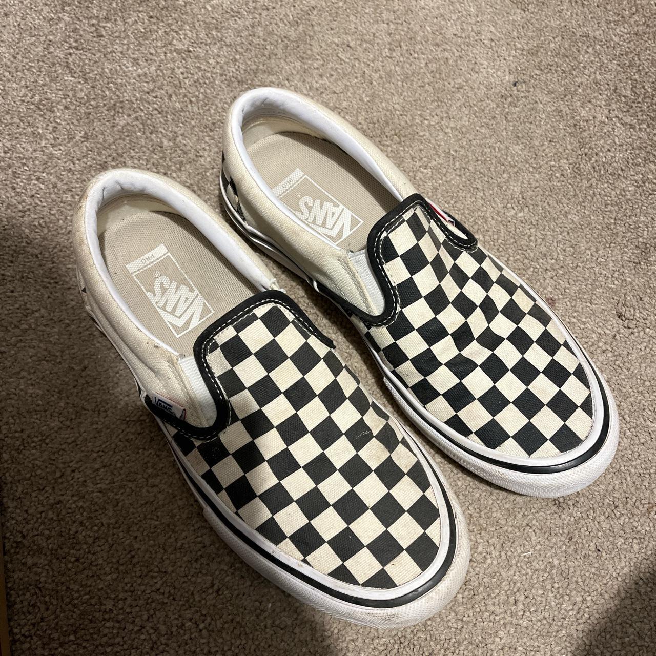 checkered vans size 6