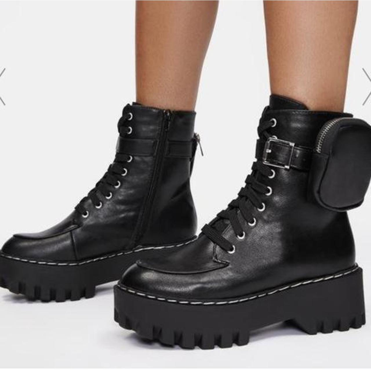 pocket combat boots
