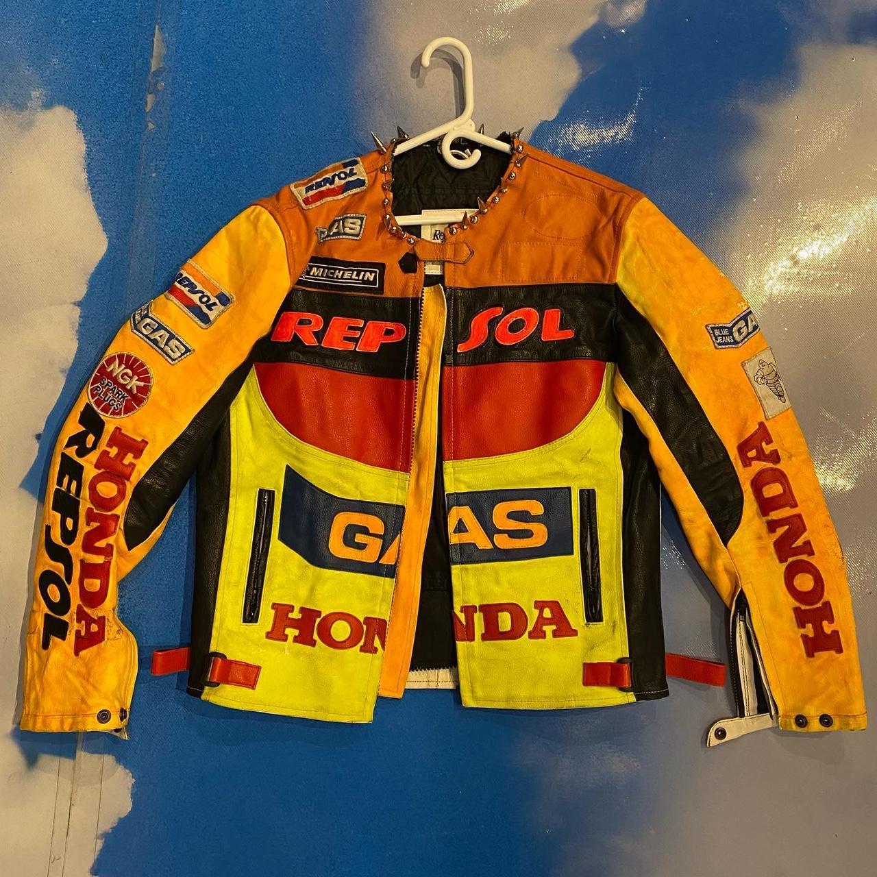 Custom honda racing motorcycle jacket #honda... - Depop