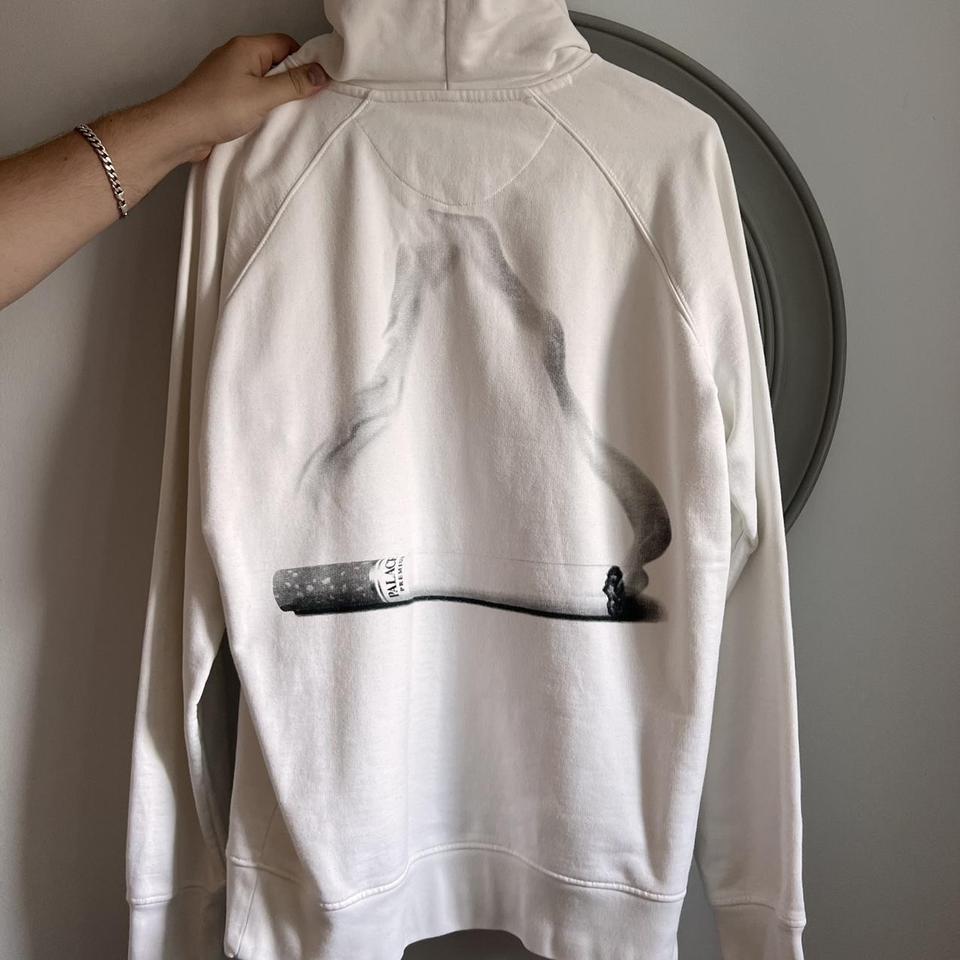 Palace Tri-Smoke hoodie white - size large - only... - Depop