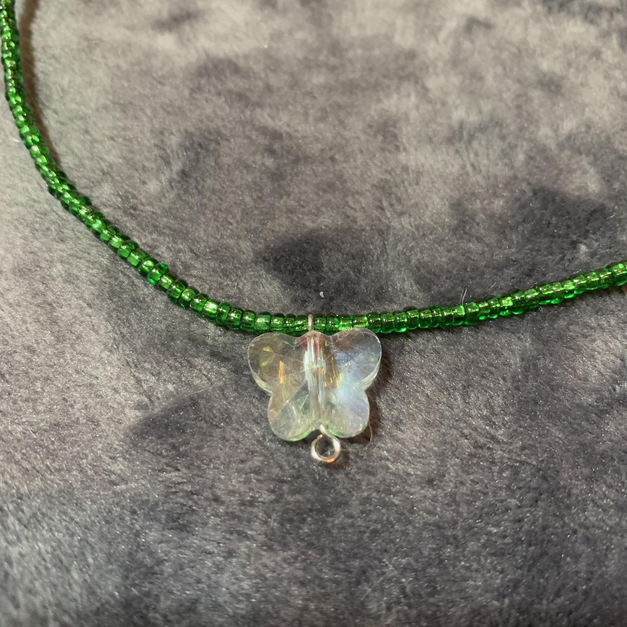 Women's Green and White Jewellery (4)