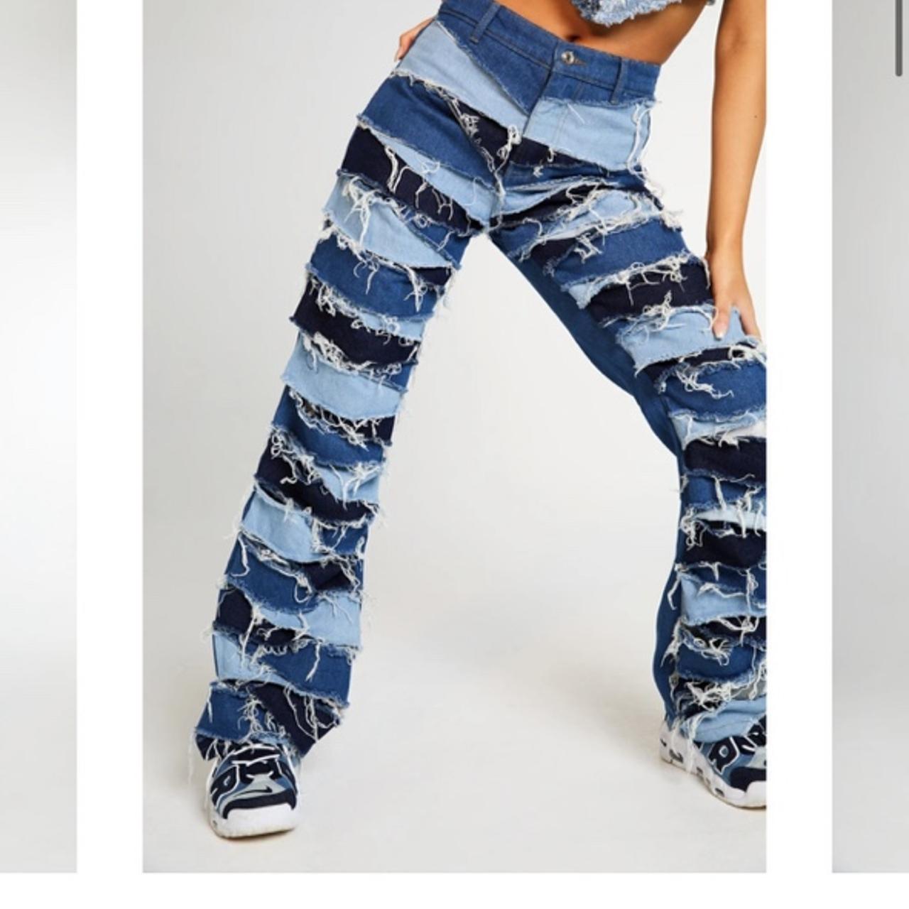 jaded london patchwork boyfriend denim size 28... Depop