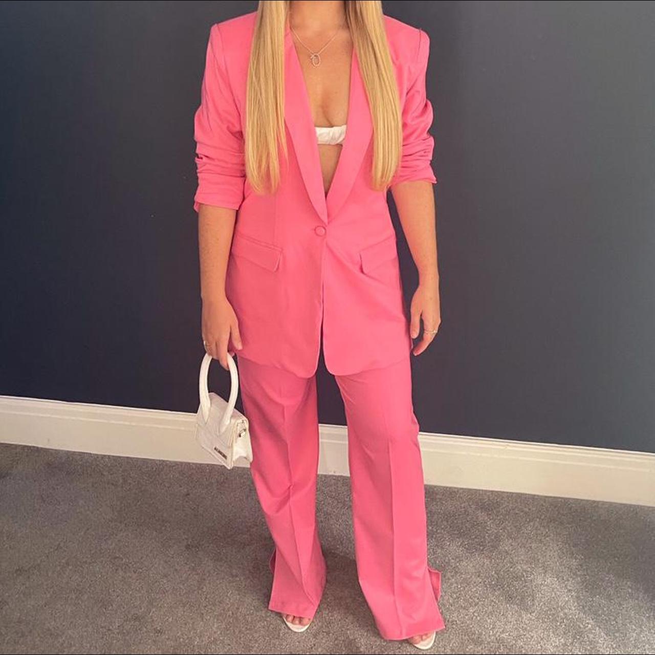 nasty gal pink suit