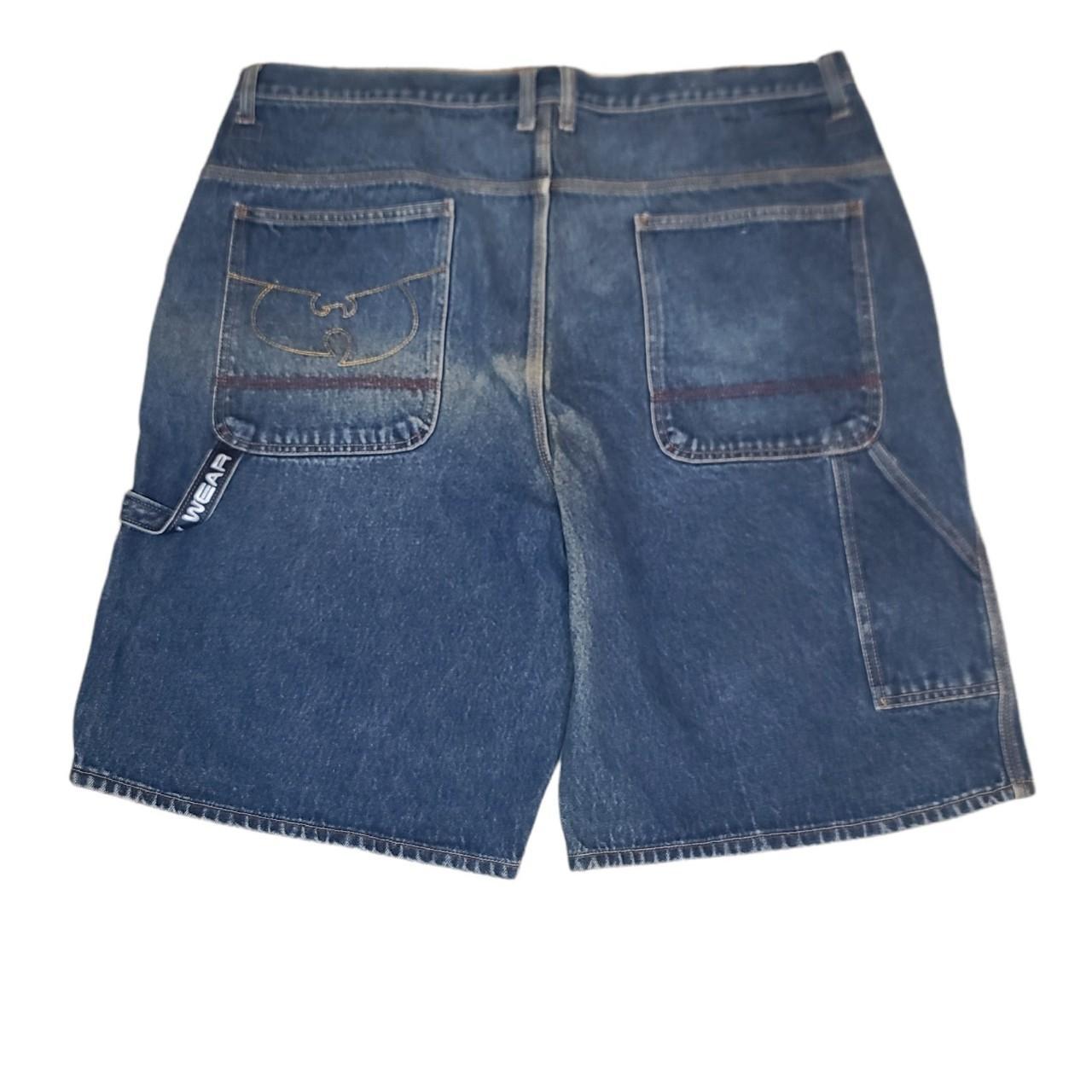Wu Wear Men's Navy and Blue Shorts (2)
