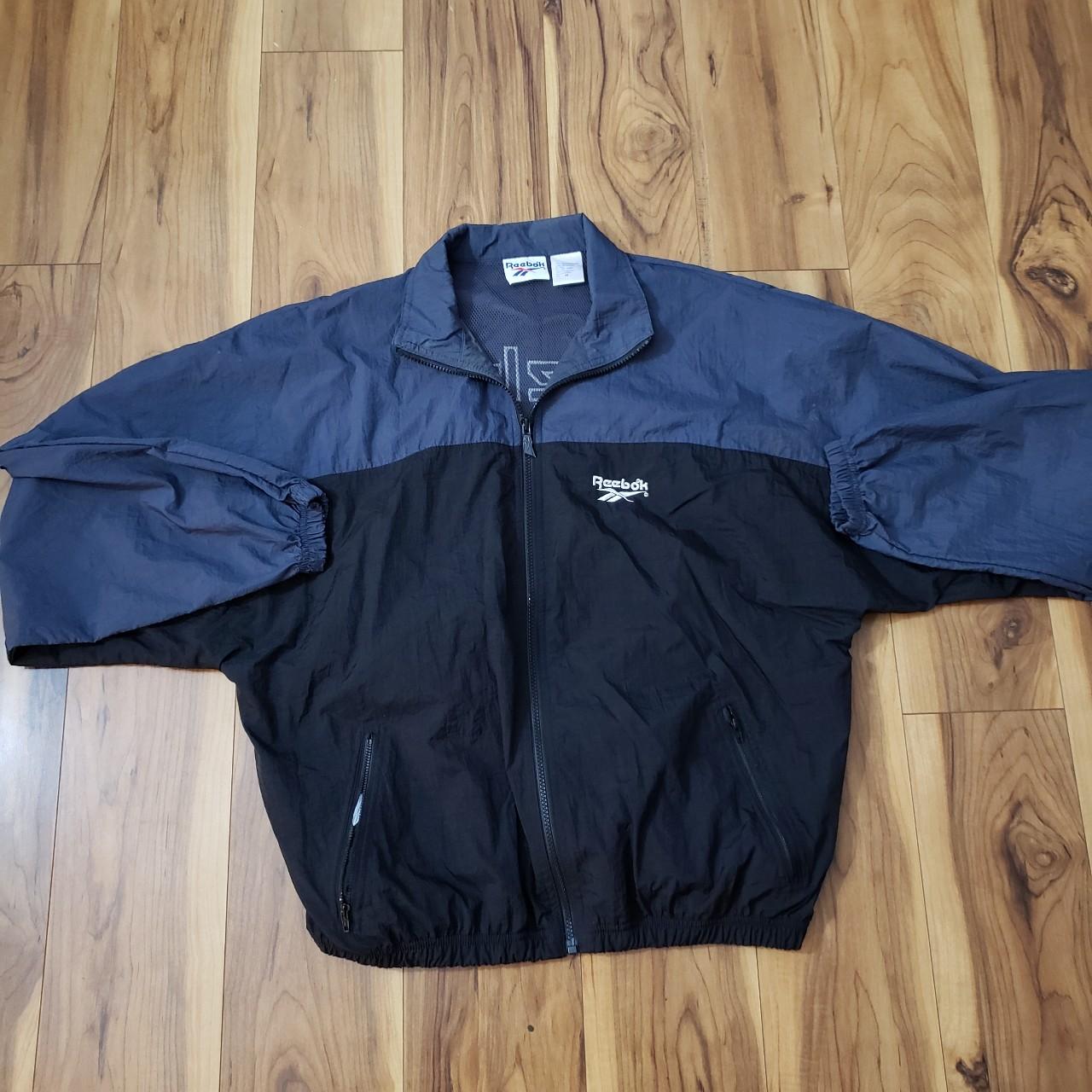 Vintage reebok windbreaker. Huge logo on the back.... - Depop