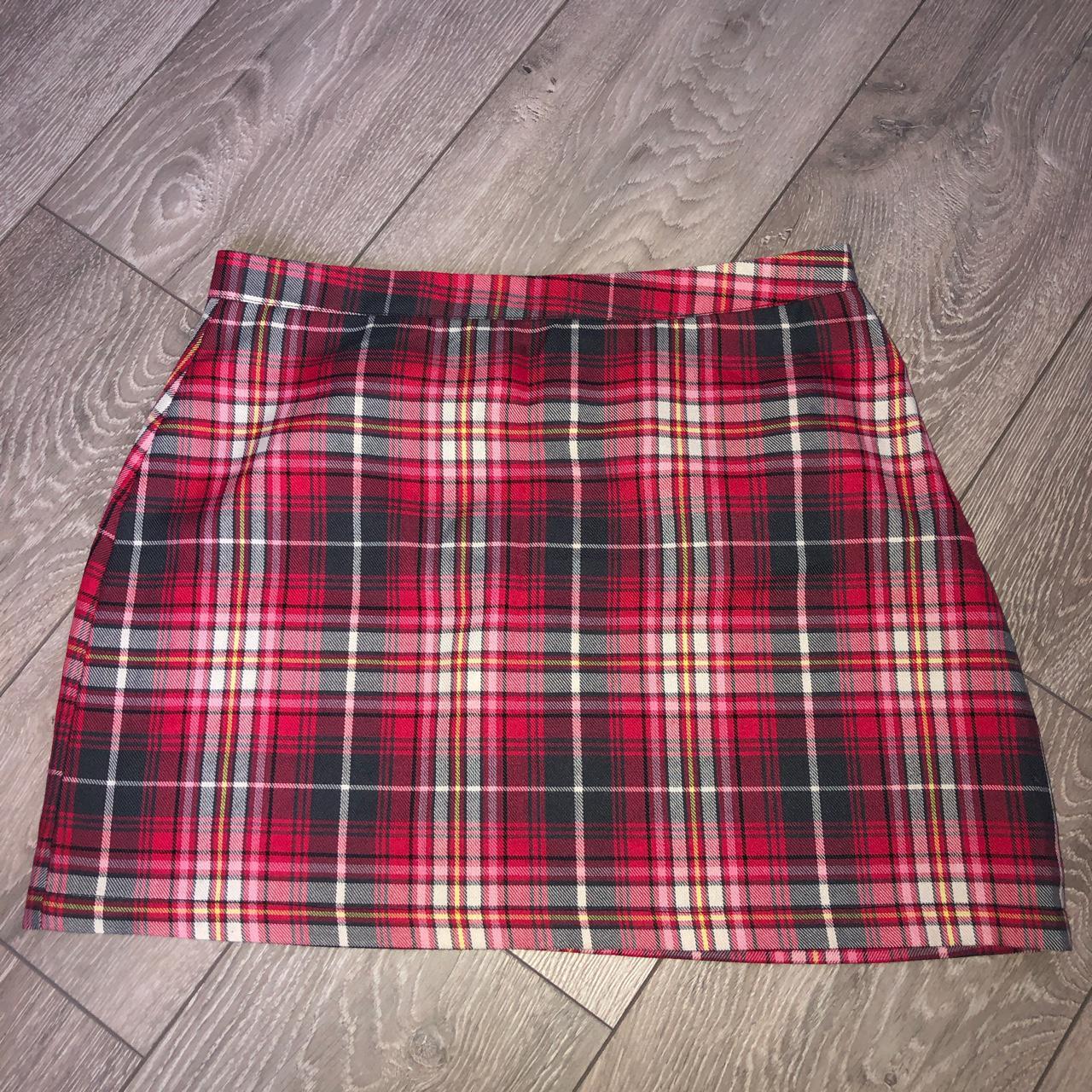 Red Plaid Mini Skirt From Urban Outfitters With A Depop 1898