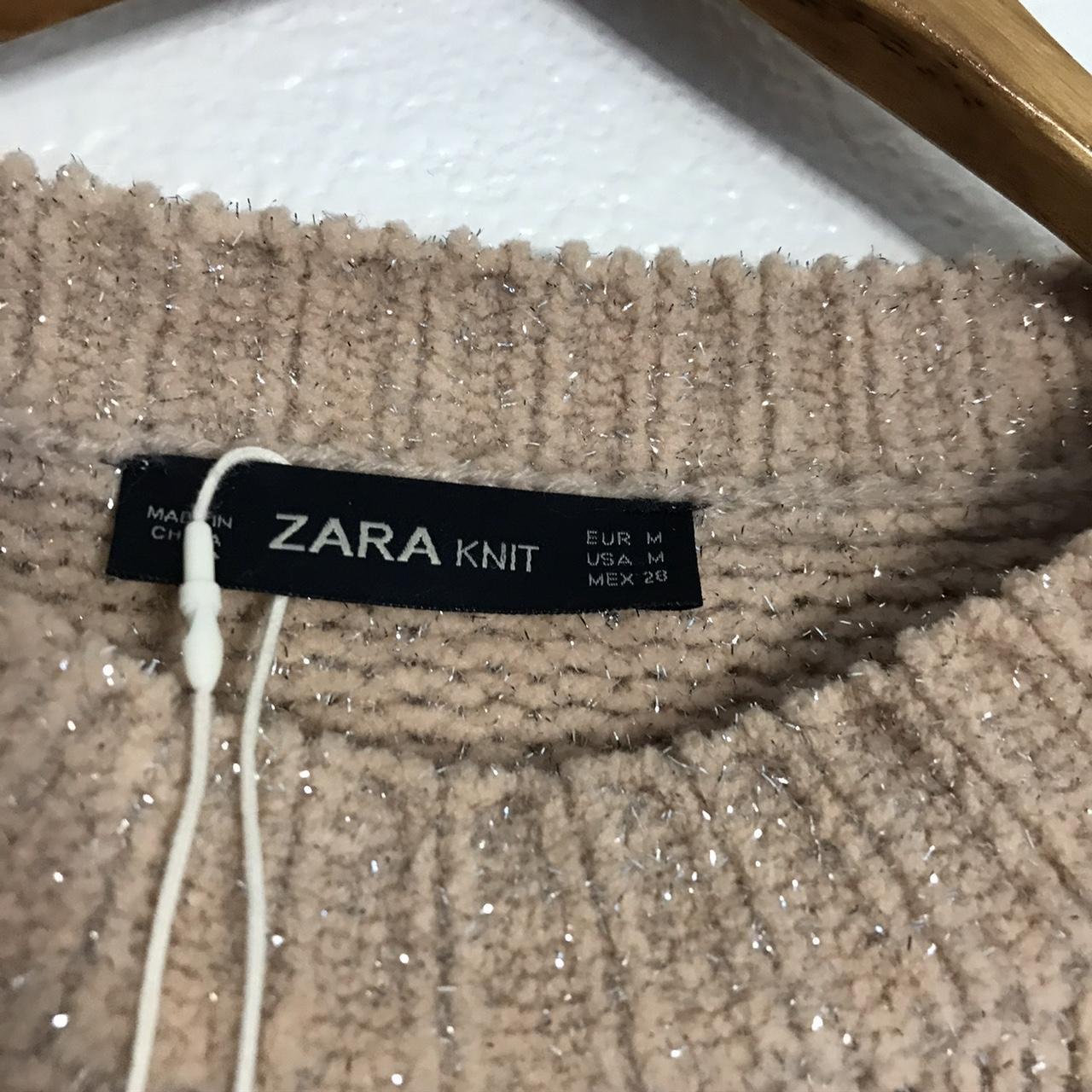 Zara glitter sweater with wave trim. Brand new with... - Depop