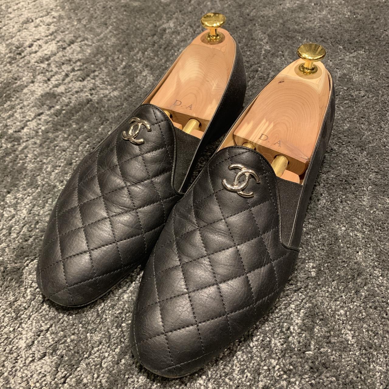 chanel quilted loafer