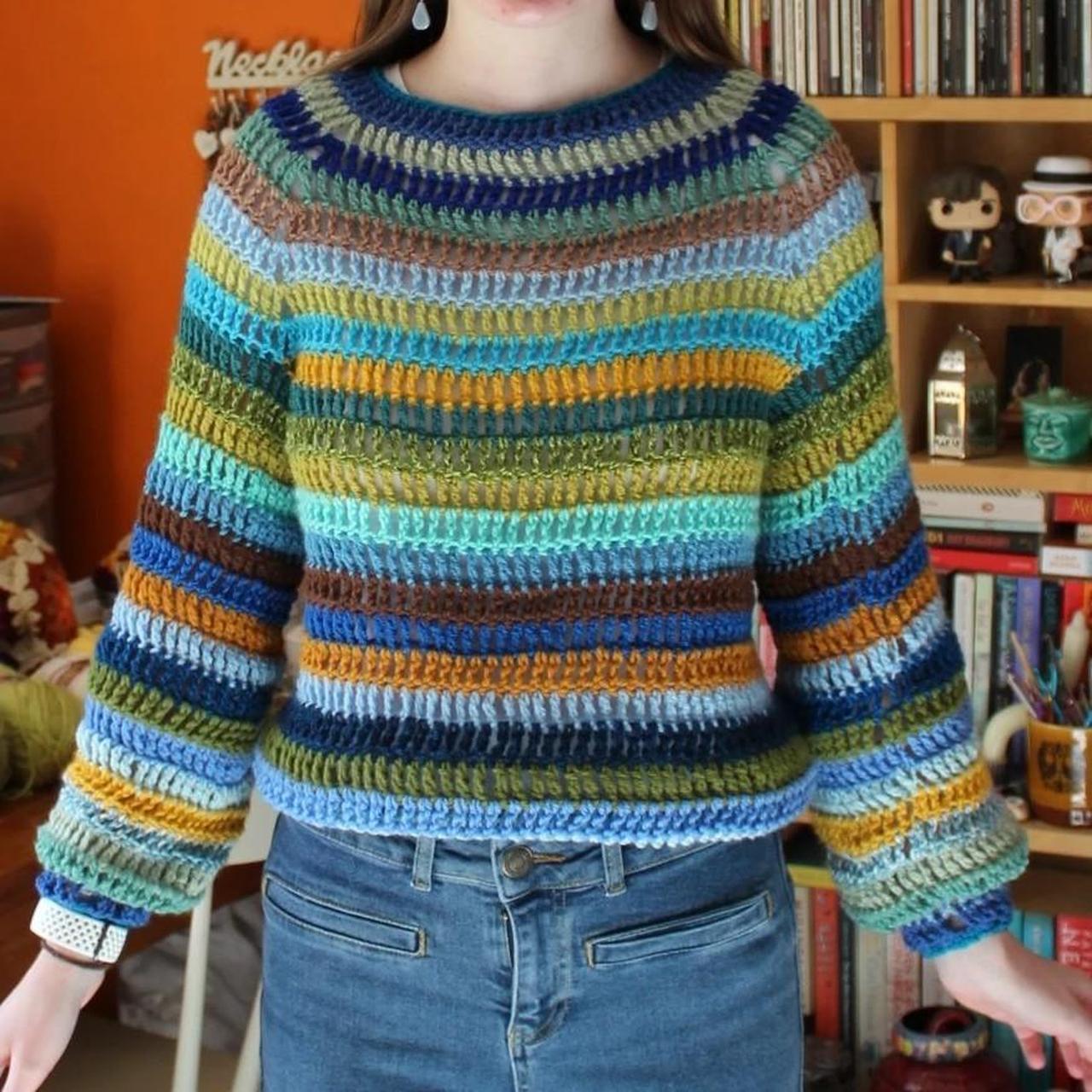 😊custom orders only😊 handmade crochet jumper can be... Depop