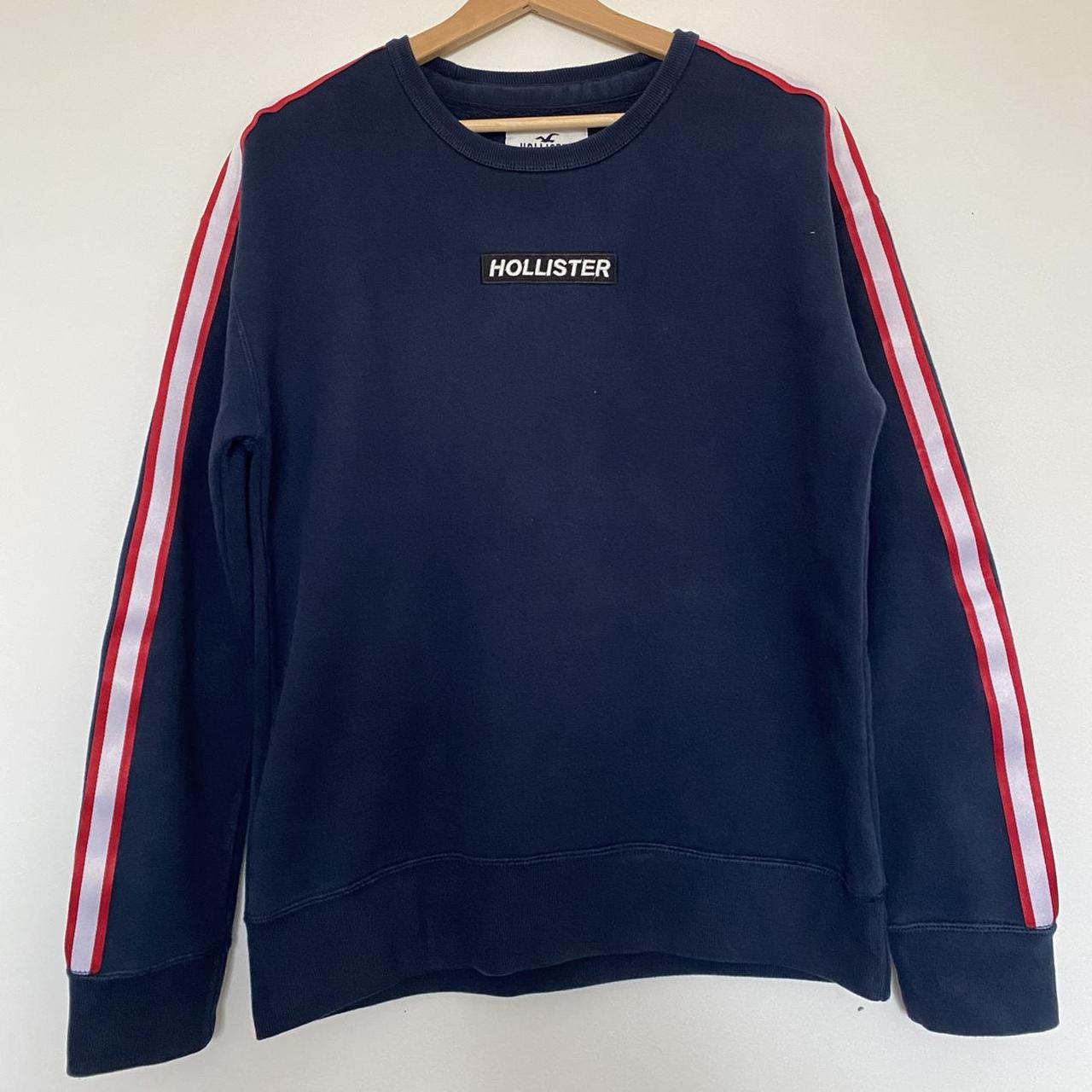 Hollister Co. Men's Navy Sweatshirt | Depop