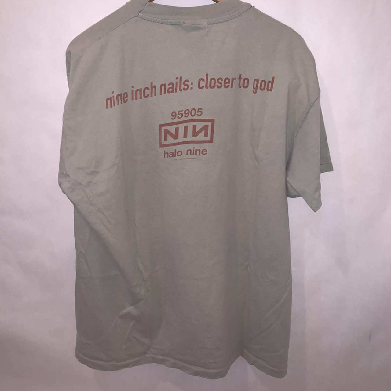 Vintage Nine Inch Nails shirt from 1994/95. Boxy as | Depop