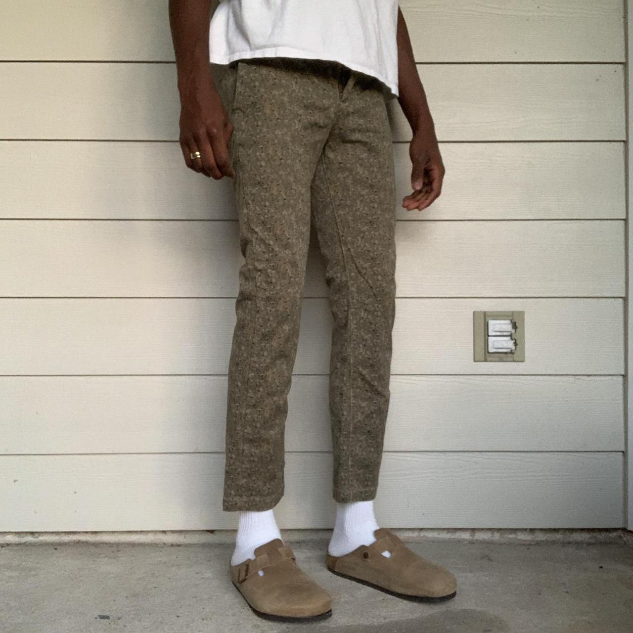 Levi's Men's Green and Brown Trousers (2)