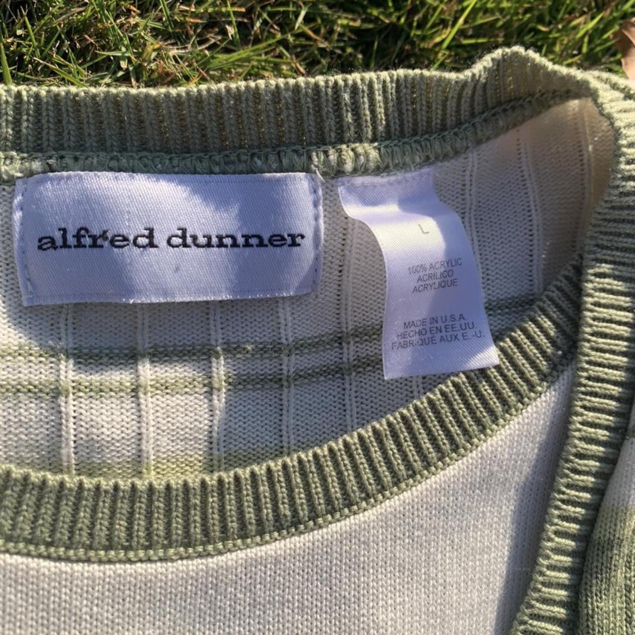 Alfred Dunner Women's Green and White T-shirt (3)