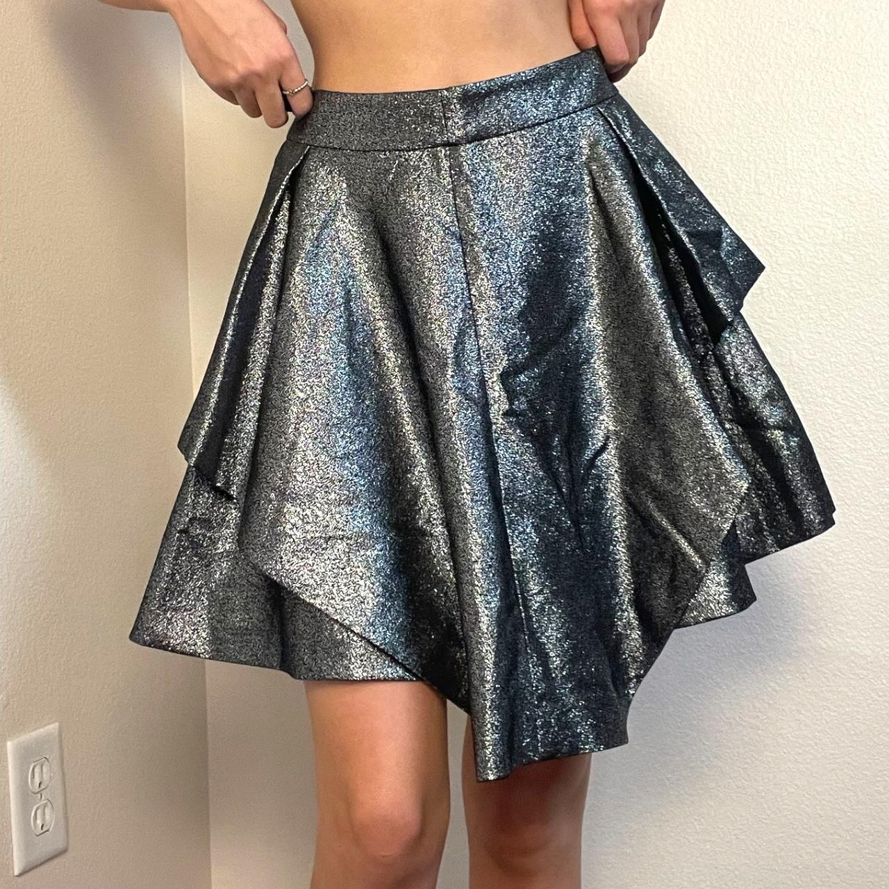 banana republic metallic skirt