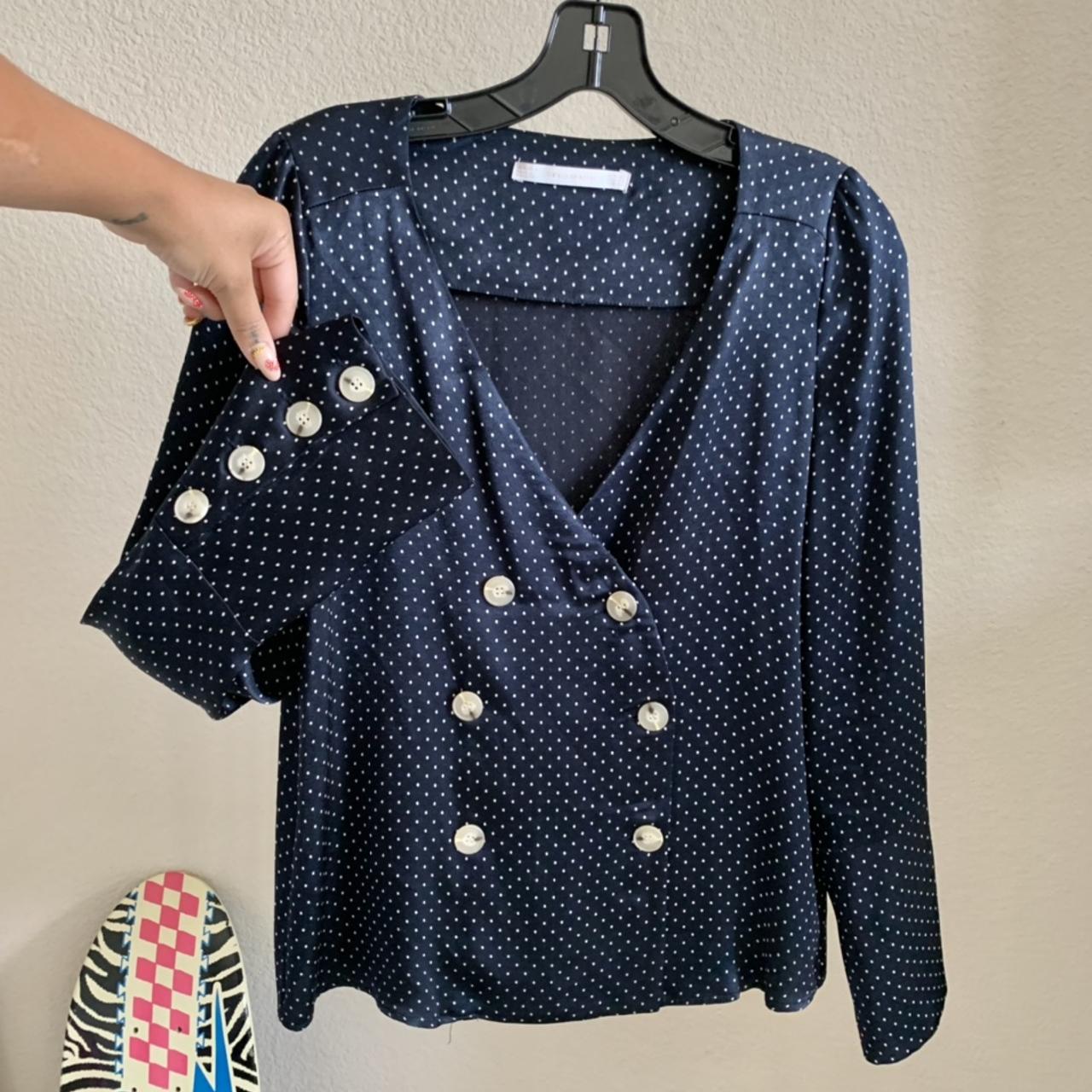 zara polka dot jacket