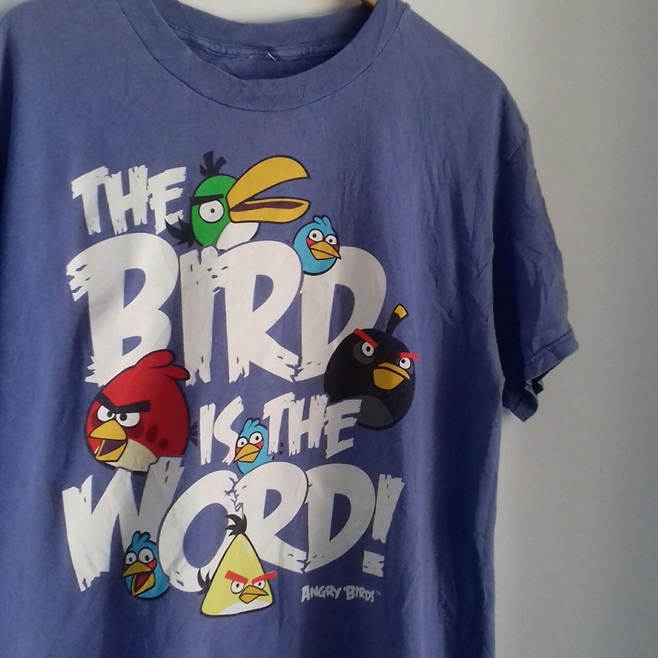 Angry Birds & Pigs Kids T-shirt. Shirt sleeve black - Depop