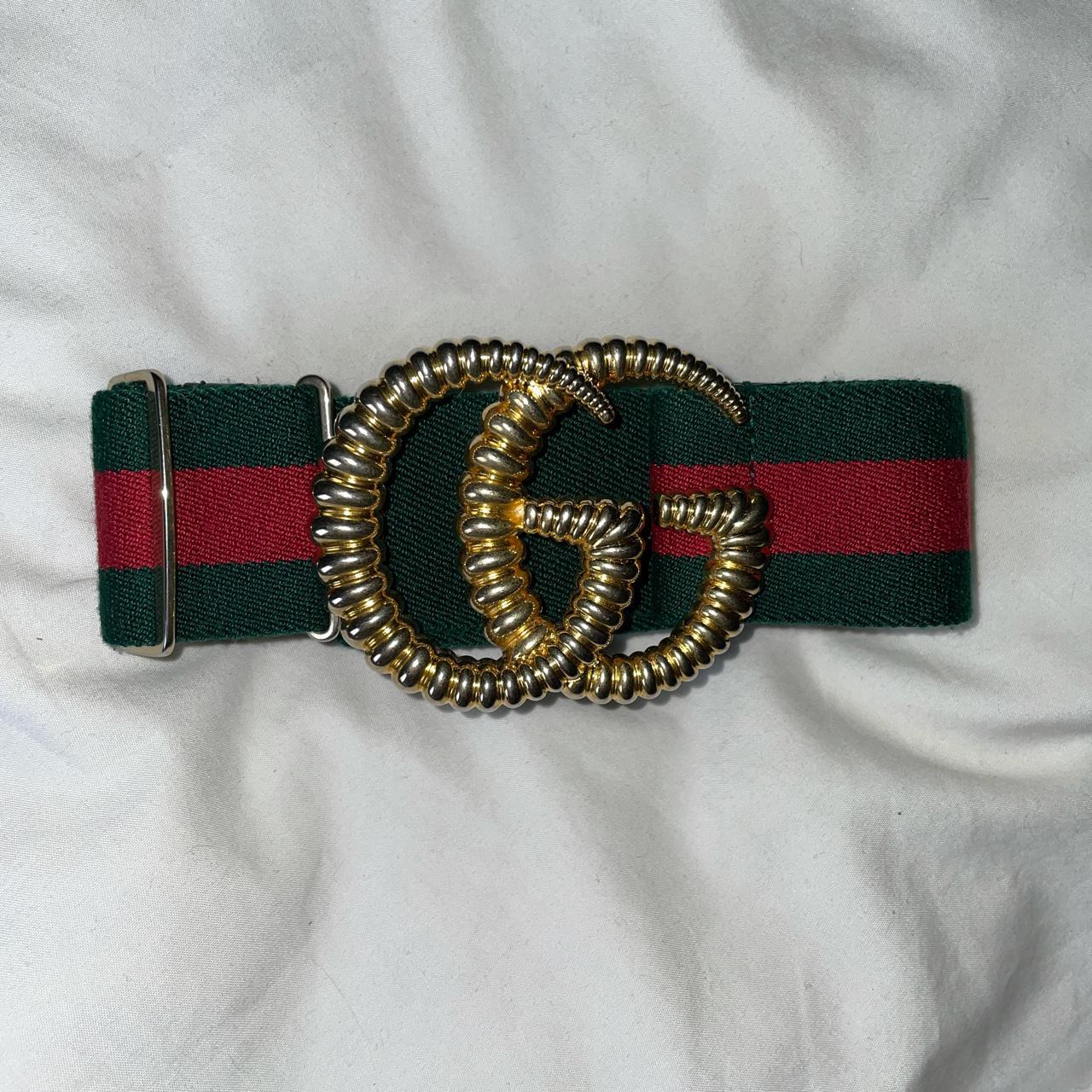 red and green gucci belt gold buckle