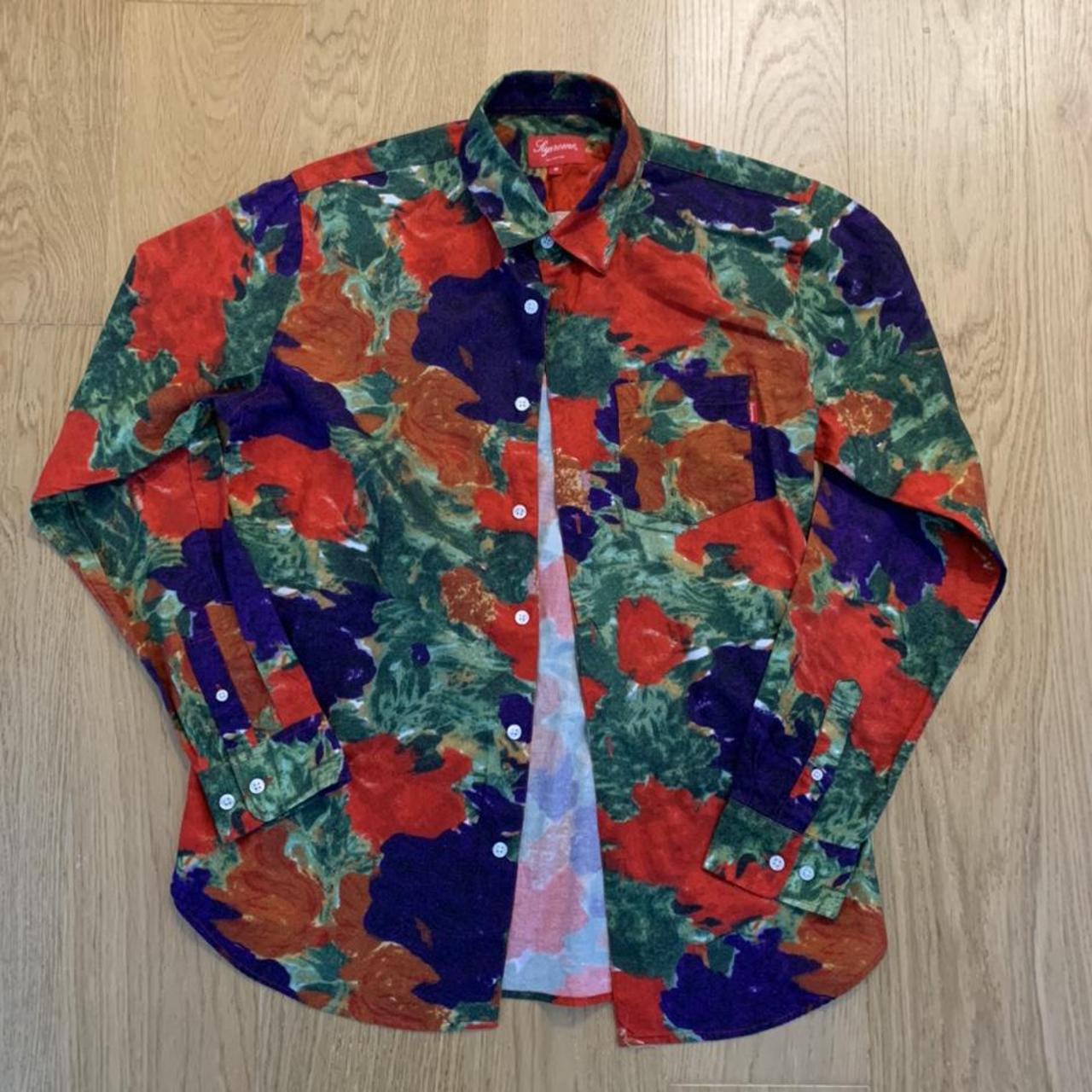 supreme floral button up