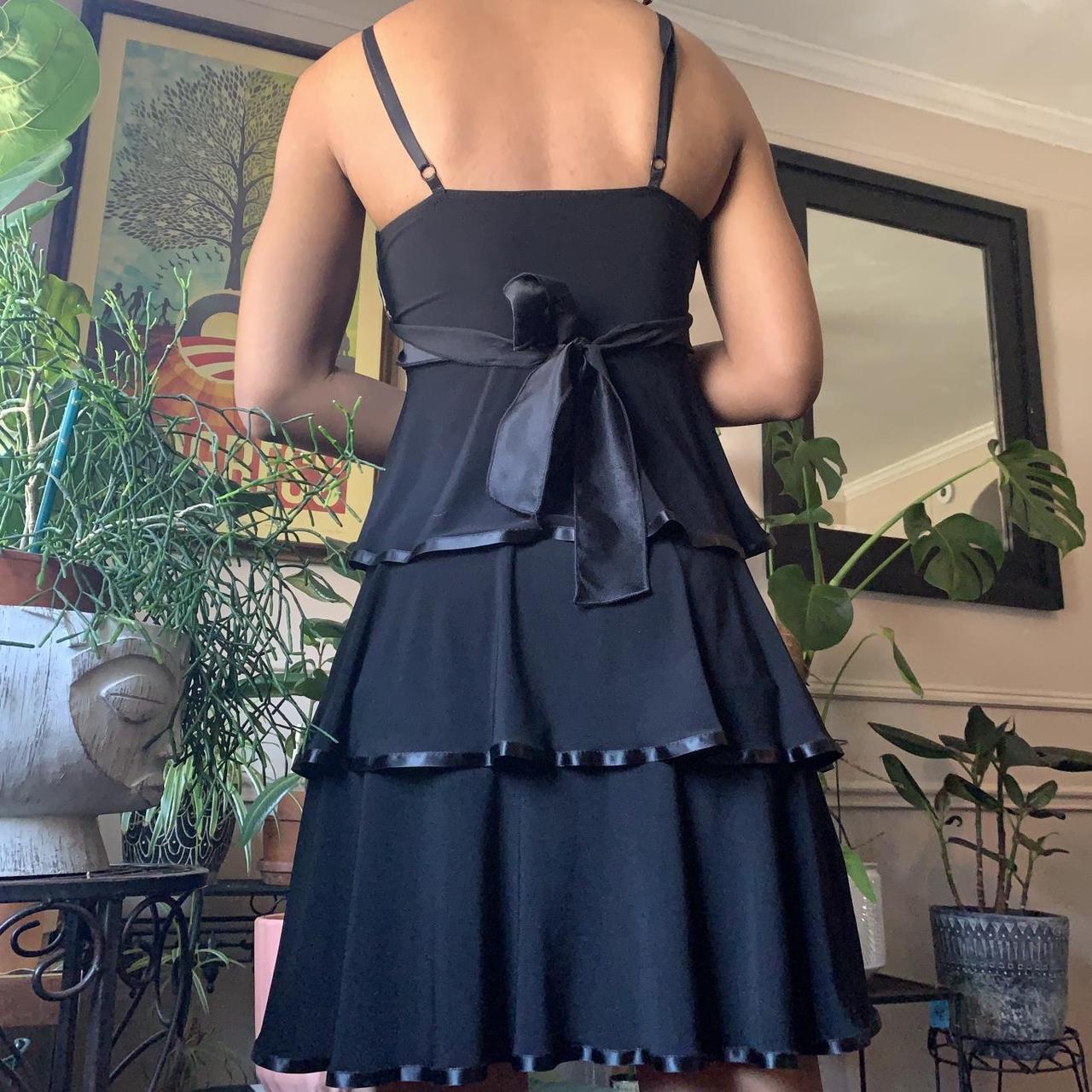 Product Image 3 - Black ruffled dress with cheetah