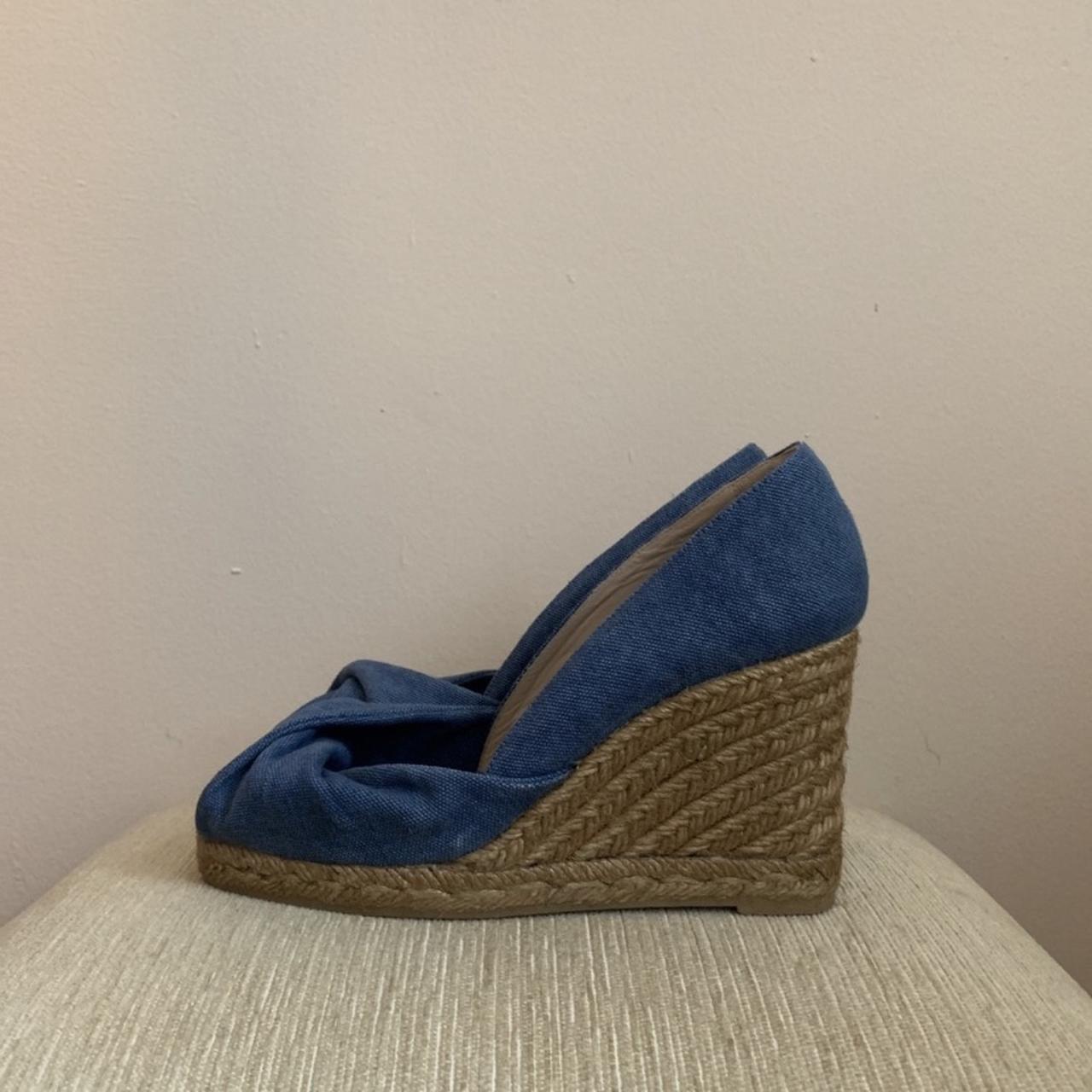 Castaner Navy Canvas Wedges in UK size 36, please... - Depop