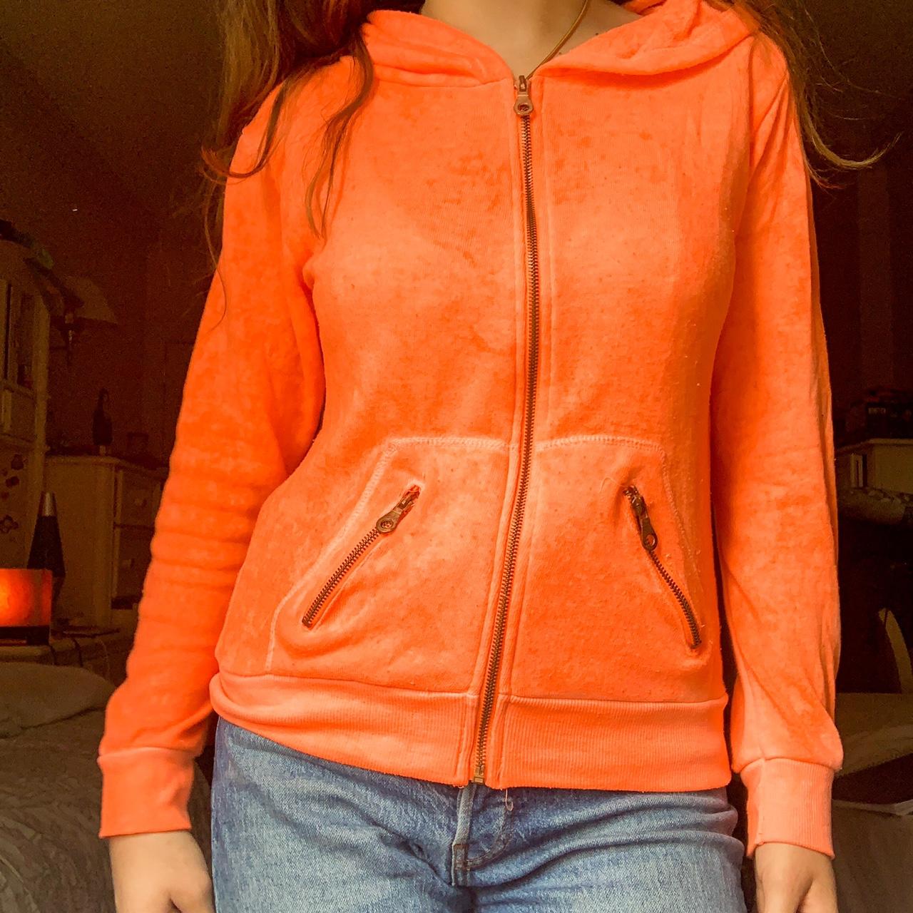 Vintage Havana Womens Orange Hoodie | Depop