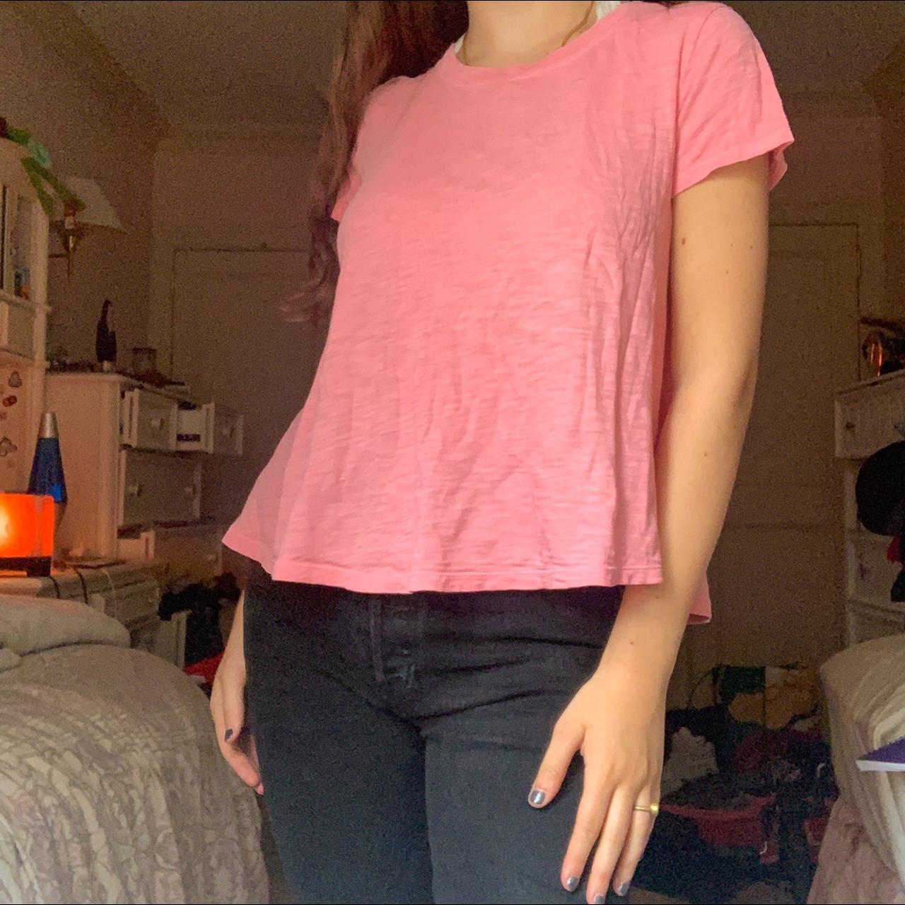 gap baby pink tee! this is a staple to have in your... - Depop