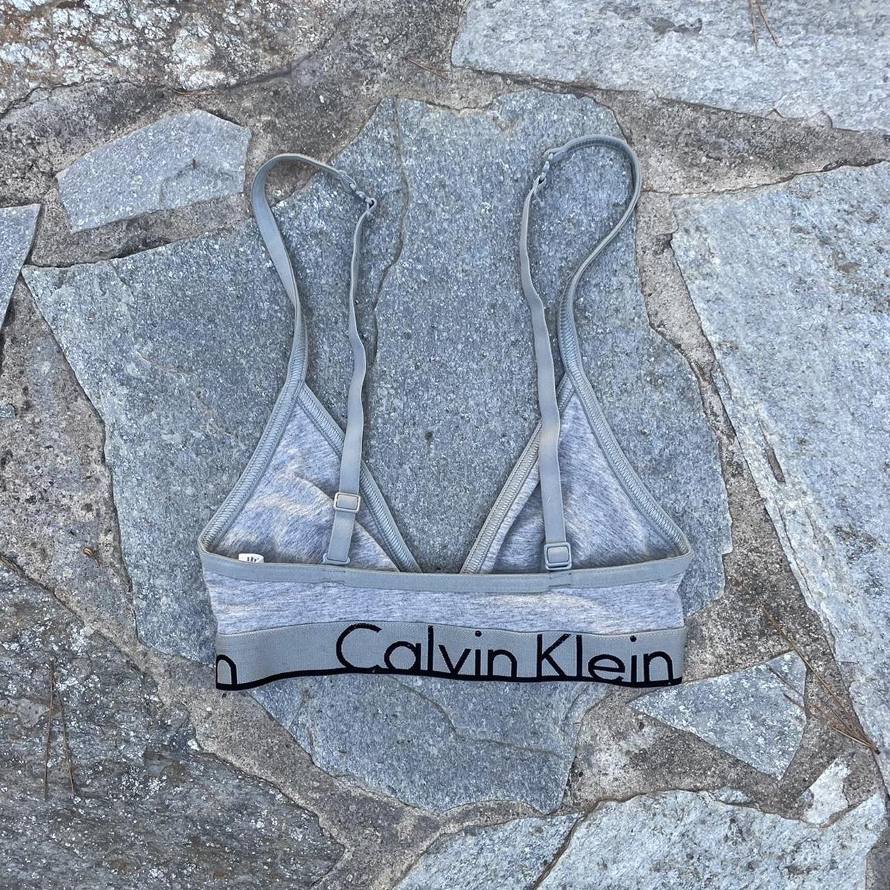 CK Calvin Klein Women's Grey and Black Bra (2)