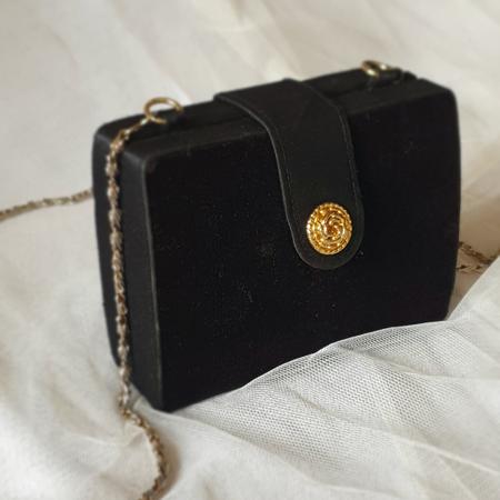Elbief England Vintage Gilt Frame Handbag Bag