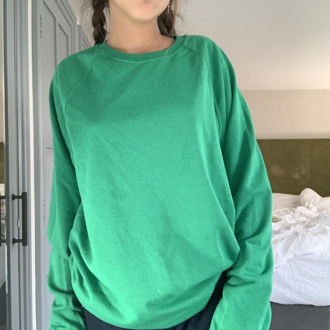 Women's Green Sweatshirt | Depop