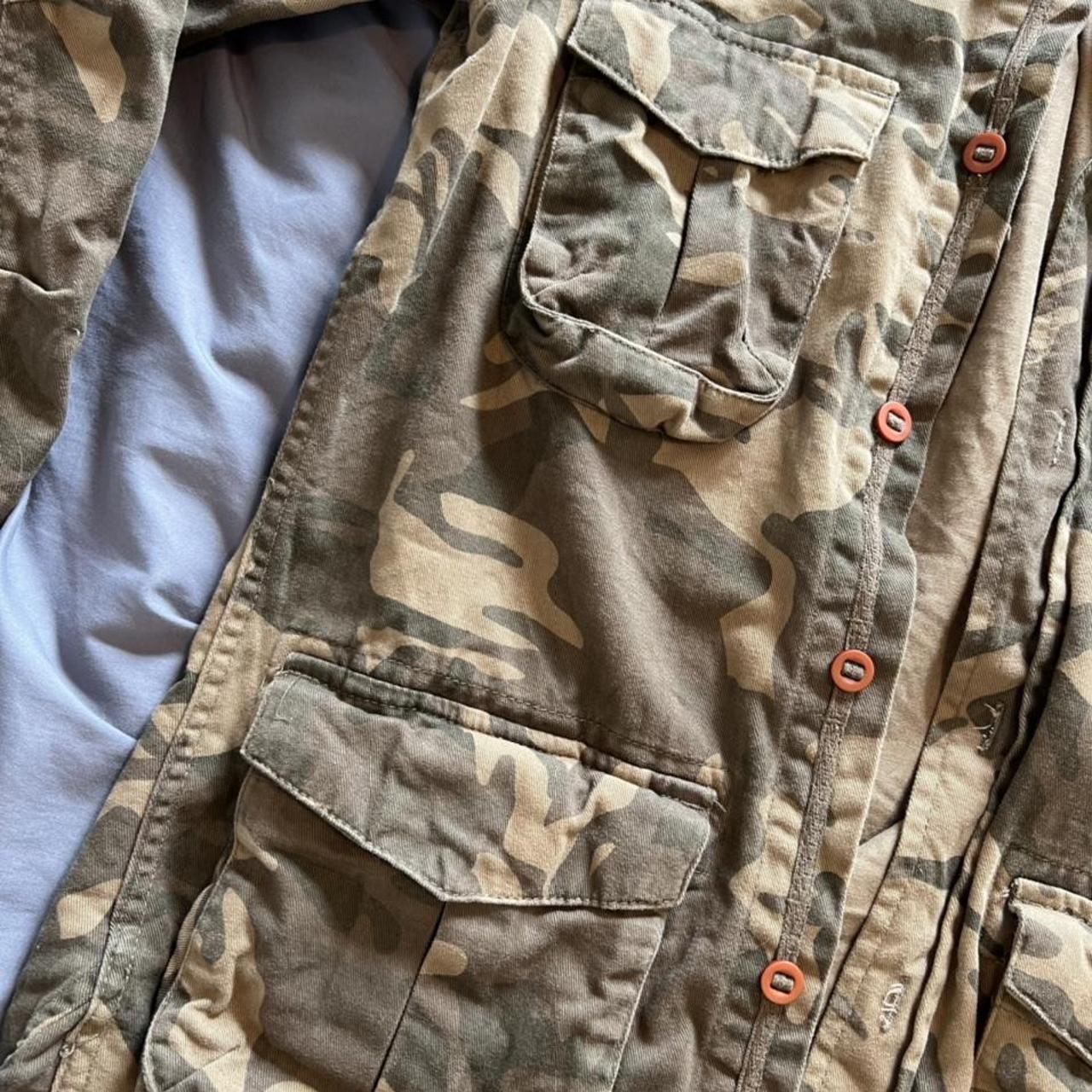 Criminal damage camouflage jacket size S, worn but... - Depop