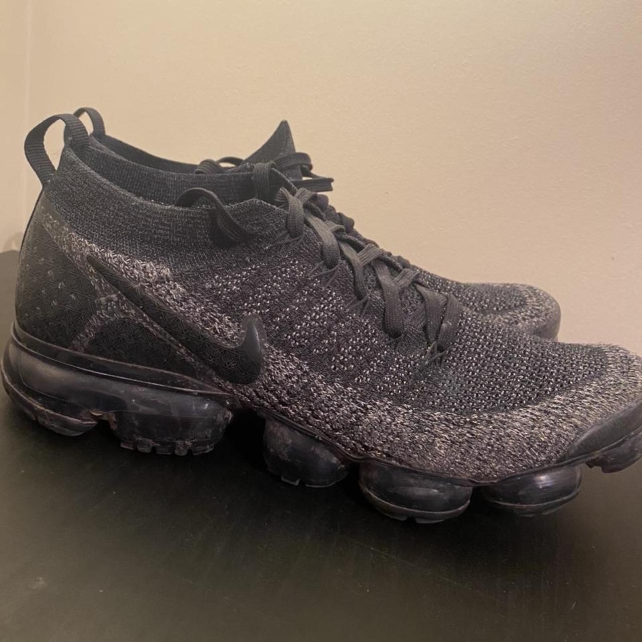 Nike Flyknit Vapormax Size 9 Air bubble on left... Depop
