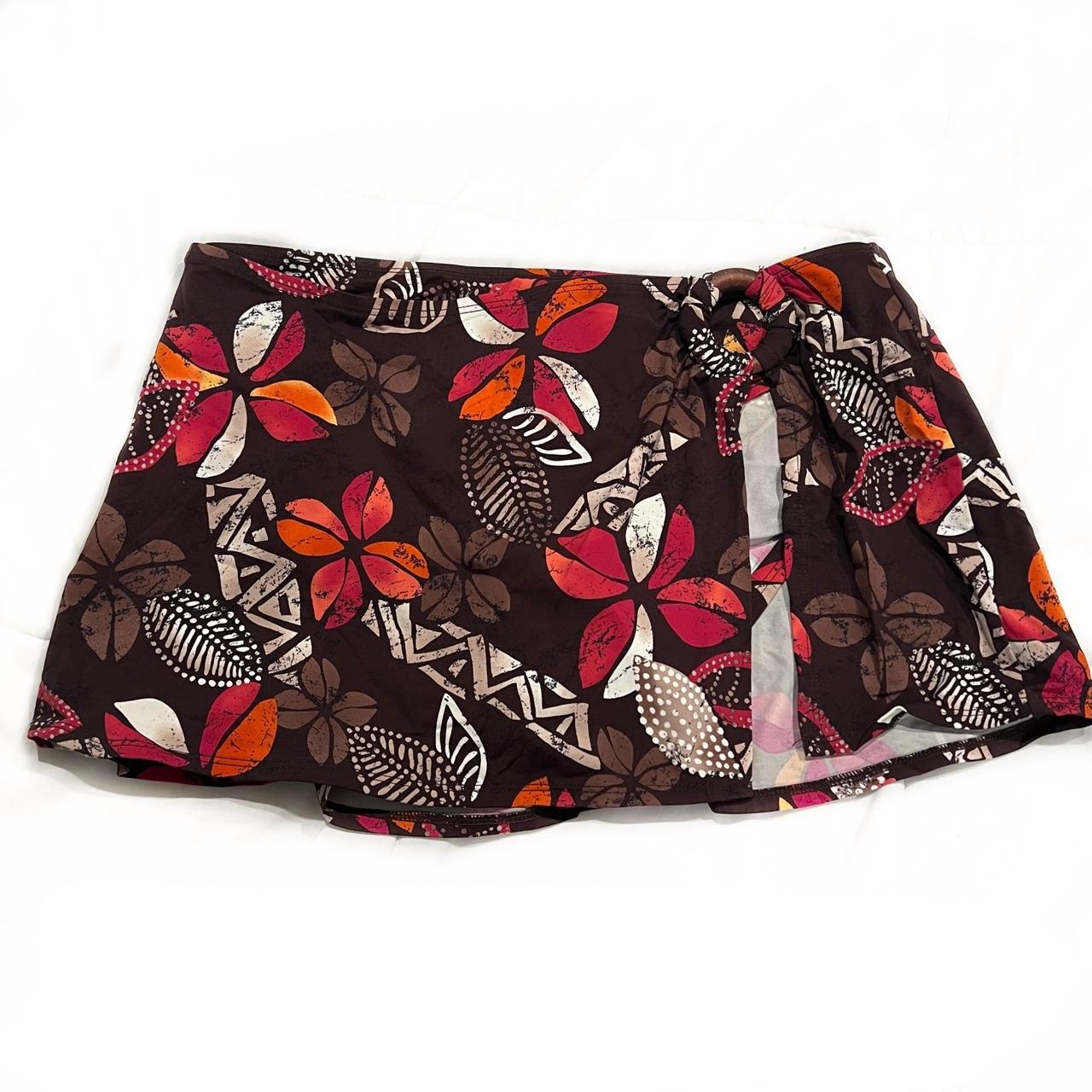 Product Image 1 - #Y2K Tropical Floral Skirt Bathing
