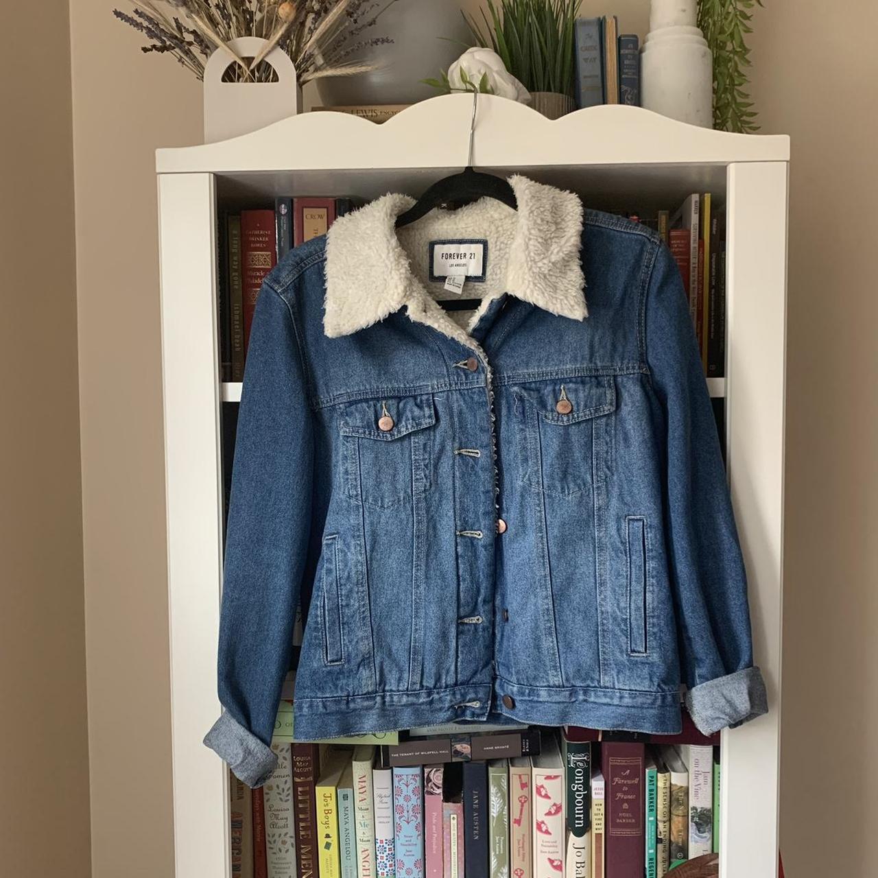 Forever 21 clearance sherpa jean jacket