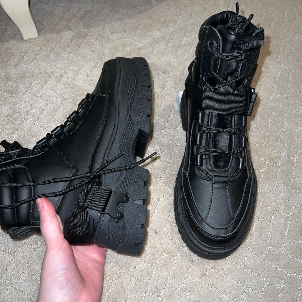 asos design lace up boots