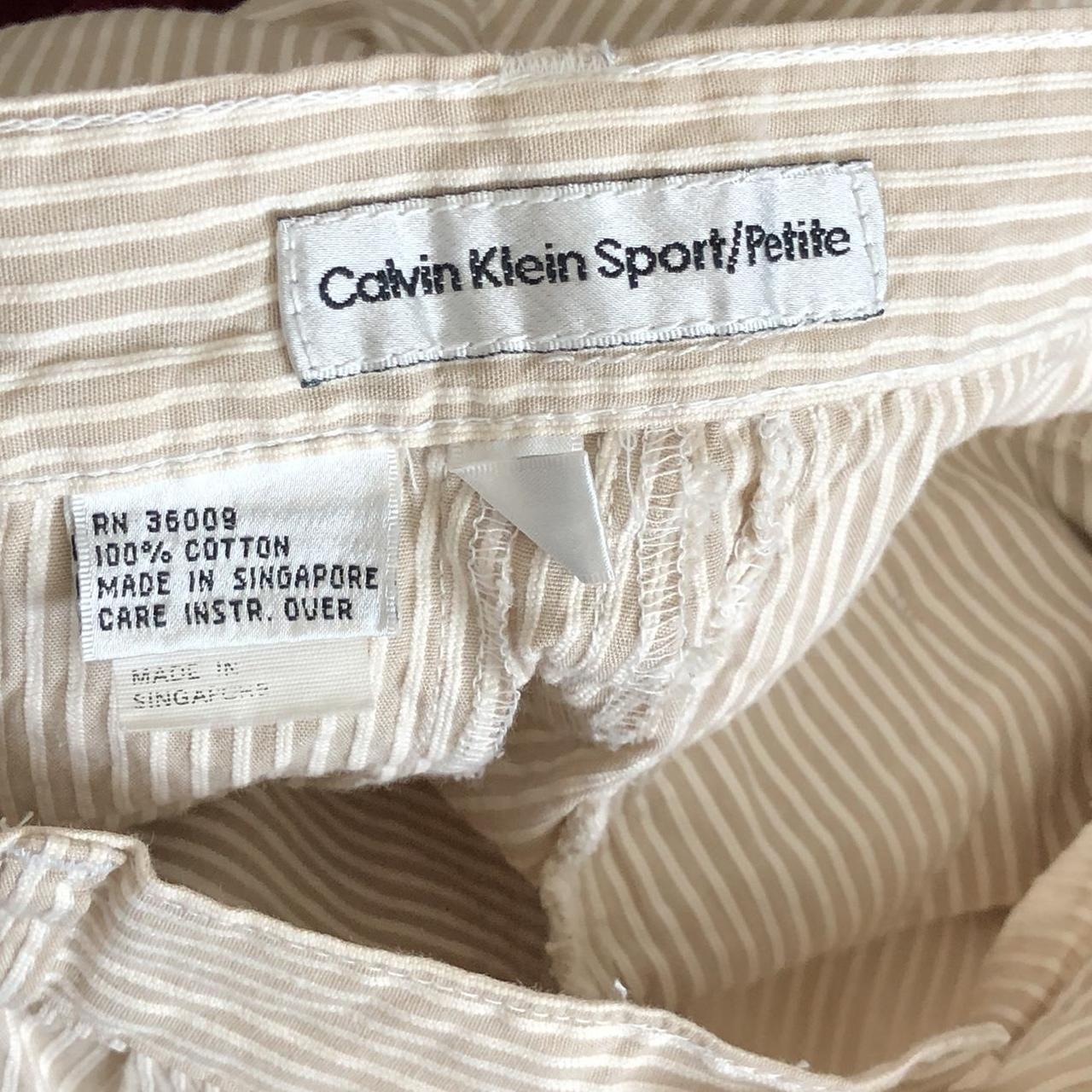 vintage cream Calvin Klein Sport pant. High waisted,... - Depop