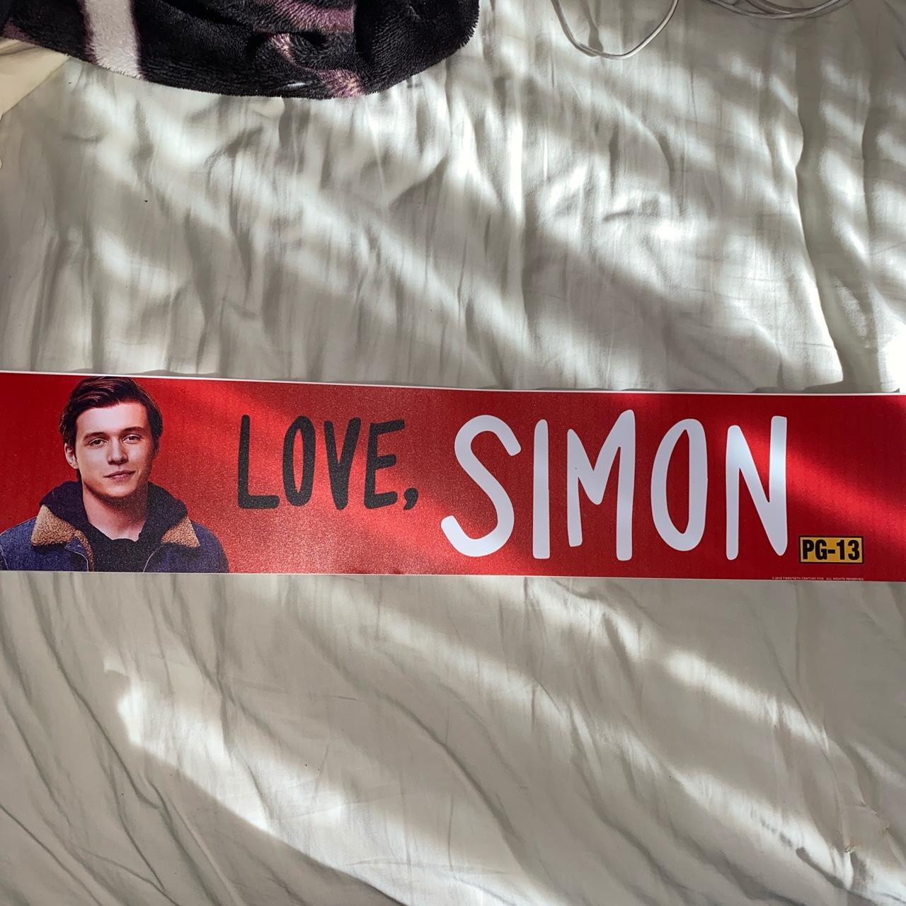 Love Simon Poster Banner 25 Inches NEW Depop