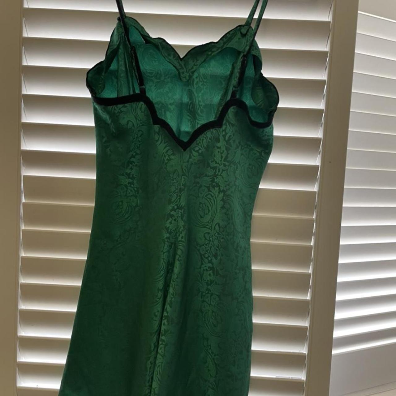 Vintage Victoria’s Secret green slip dress. Bought... Depop