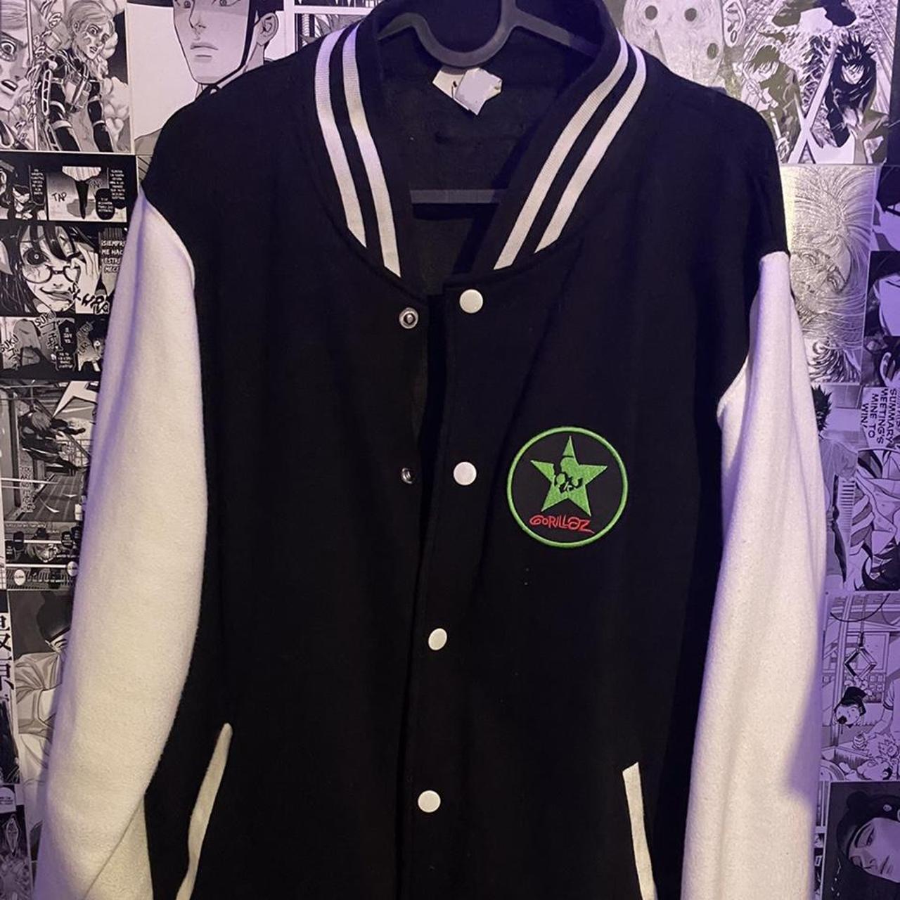 Custom hand made Varsity jacket Gorillaz 2D Sizes... Depop