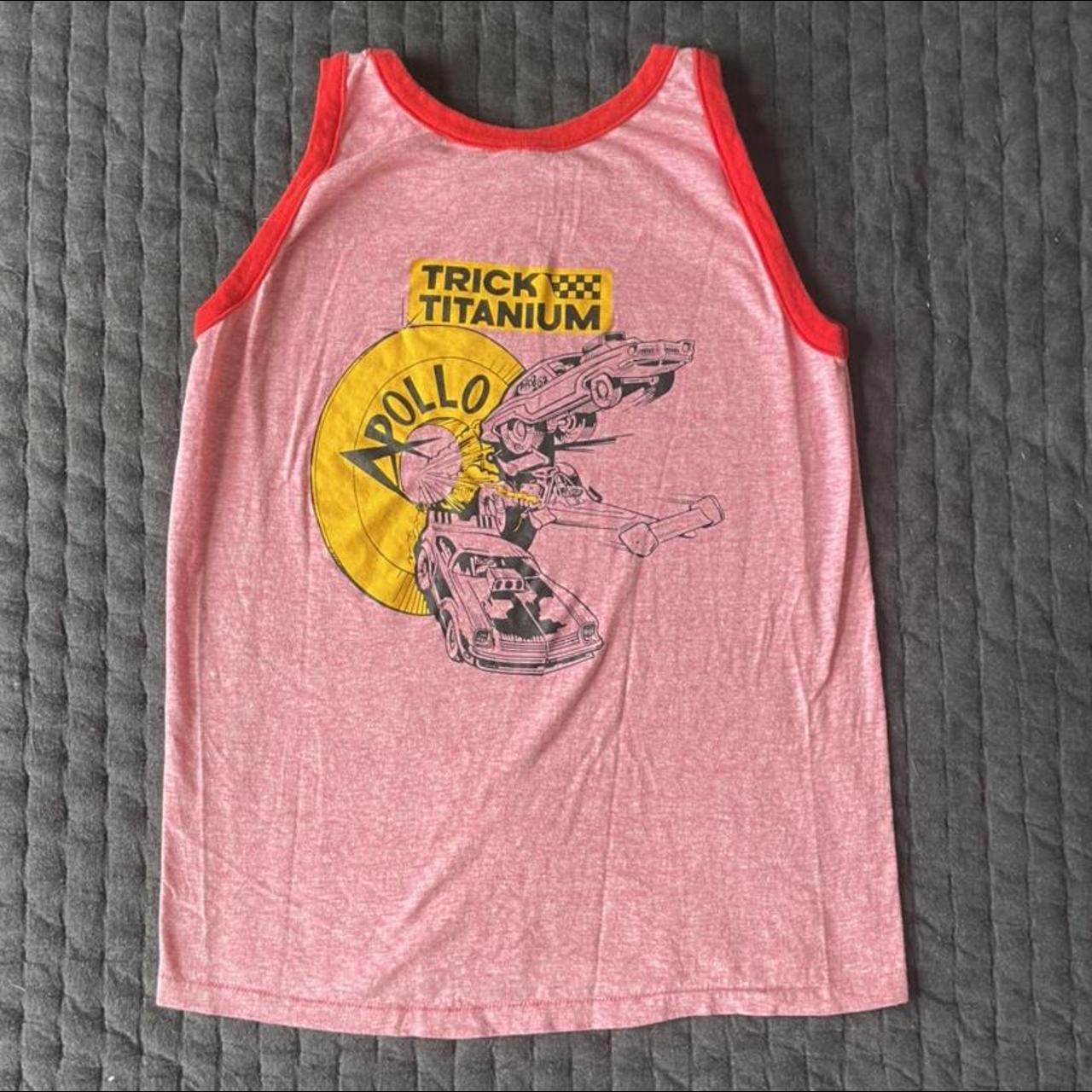 Vintage 80s Apollo Trick Titanium tank top. In great... - Depop