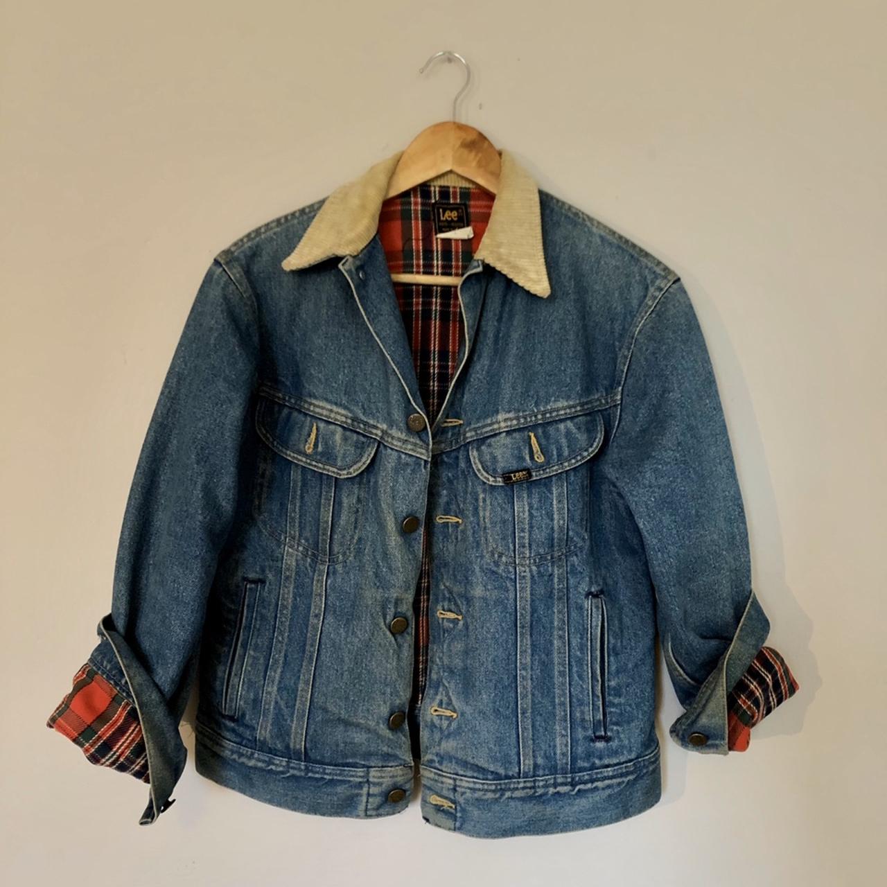 denim jacket plaid lining