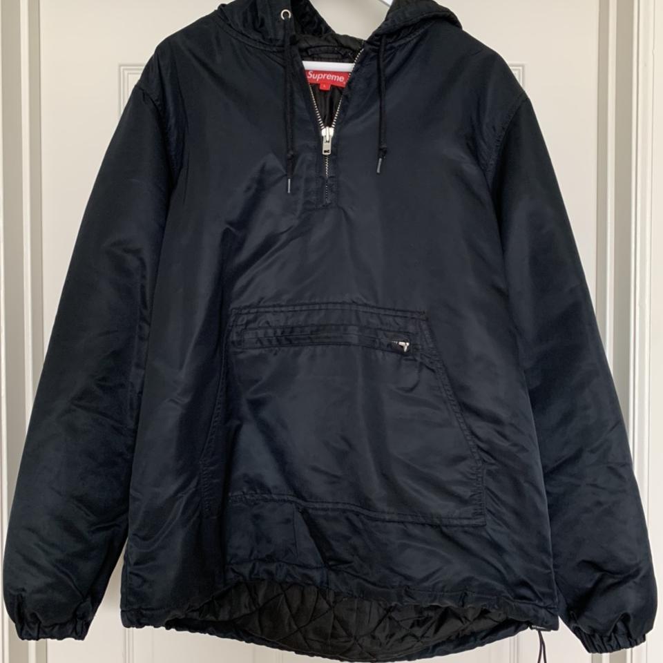 ワンピなど最旬ア！ Supreme 14aw Satin Twill Pullover ダウン